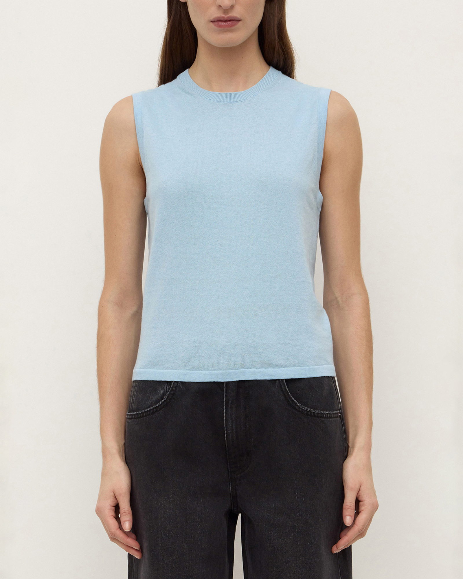 Helena Cotton Cashmere Vest
