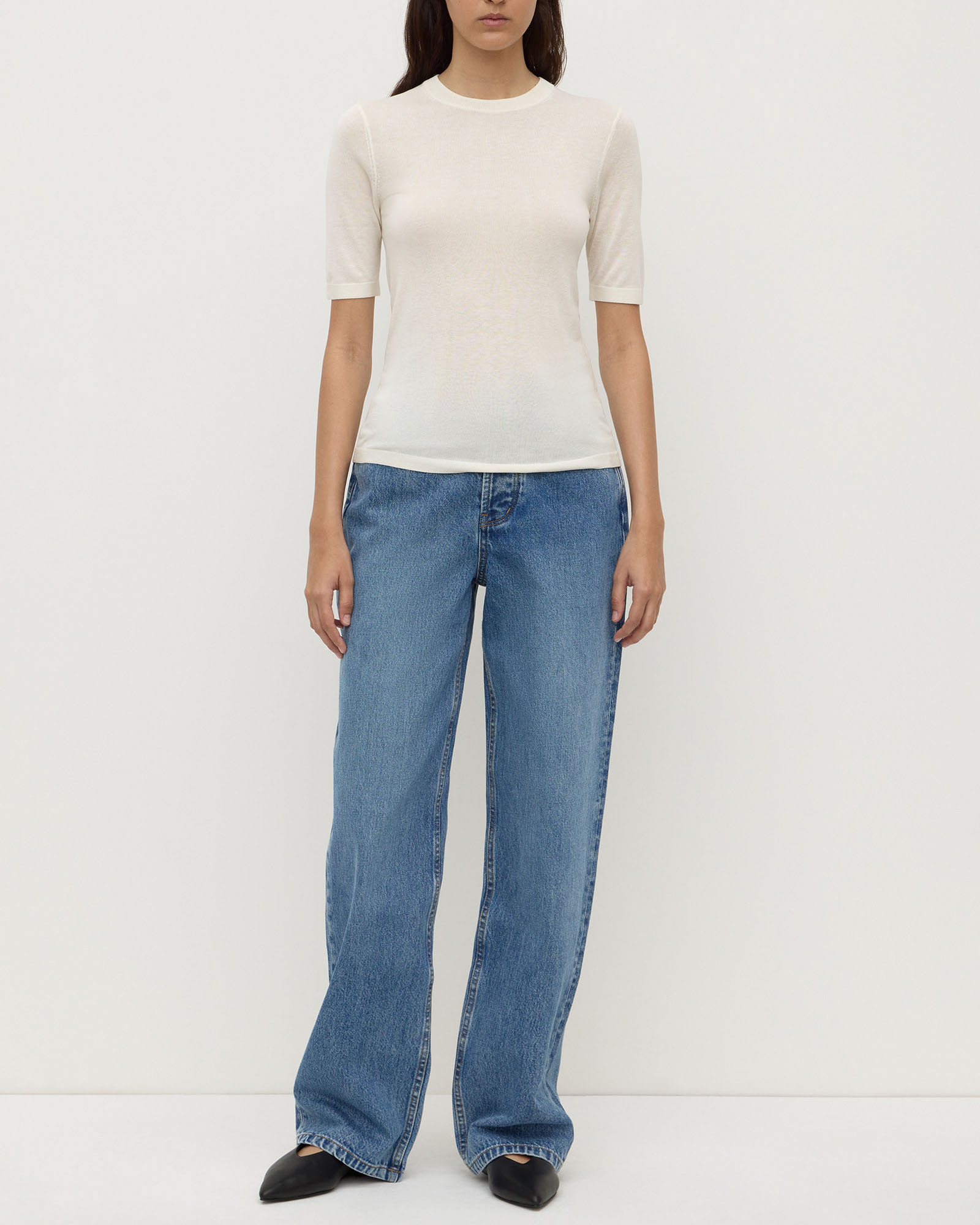 Mina Silk Knit Tee