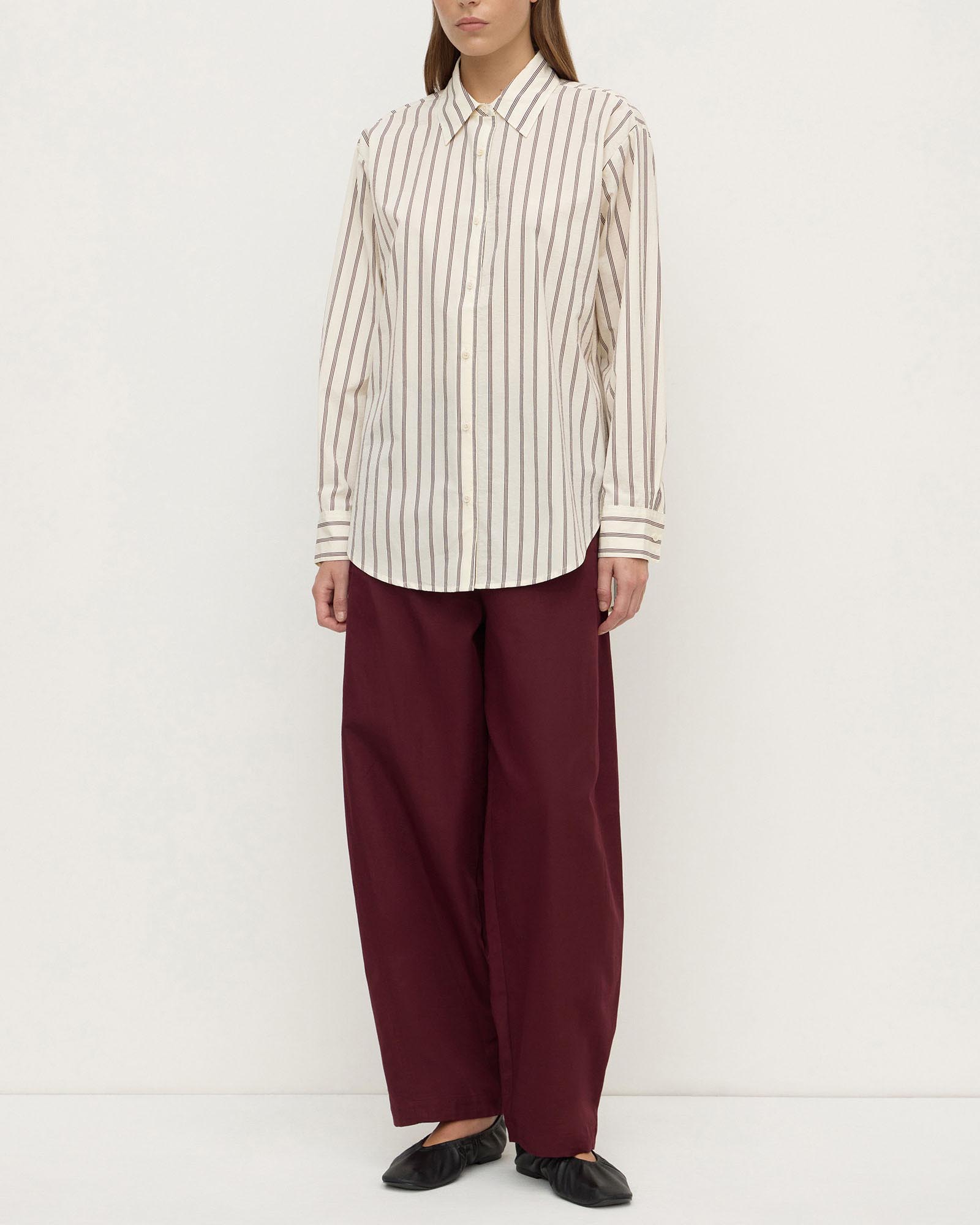 Amaro Italian Stripe Long Sleeve Shirt