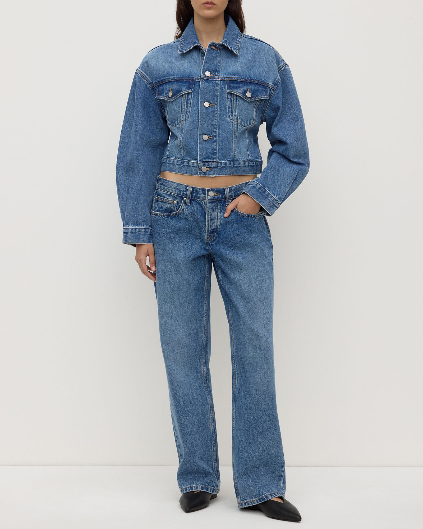 Cropped Denim Jacket