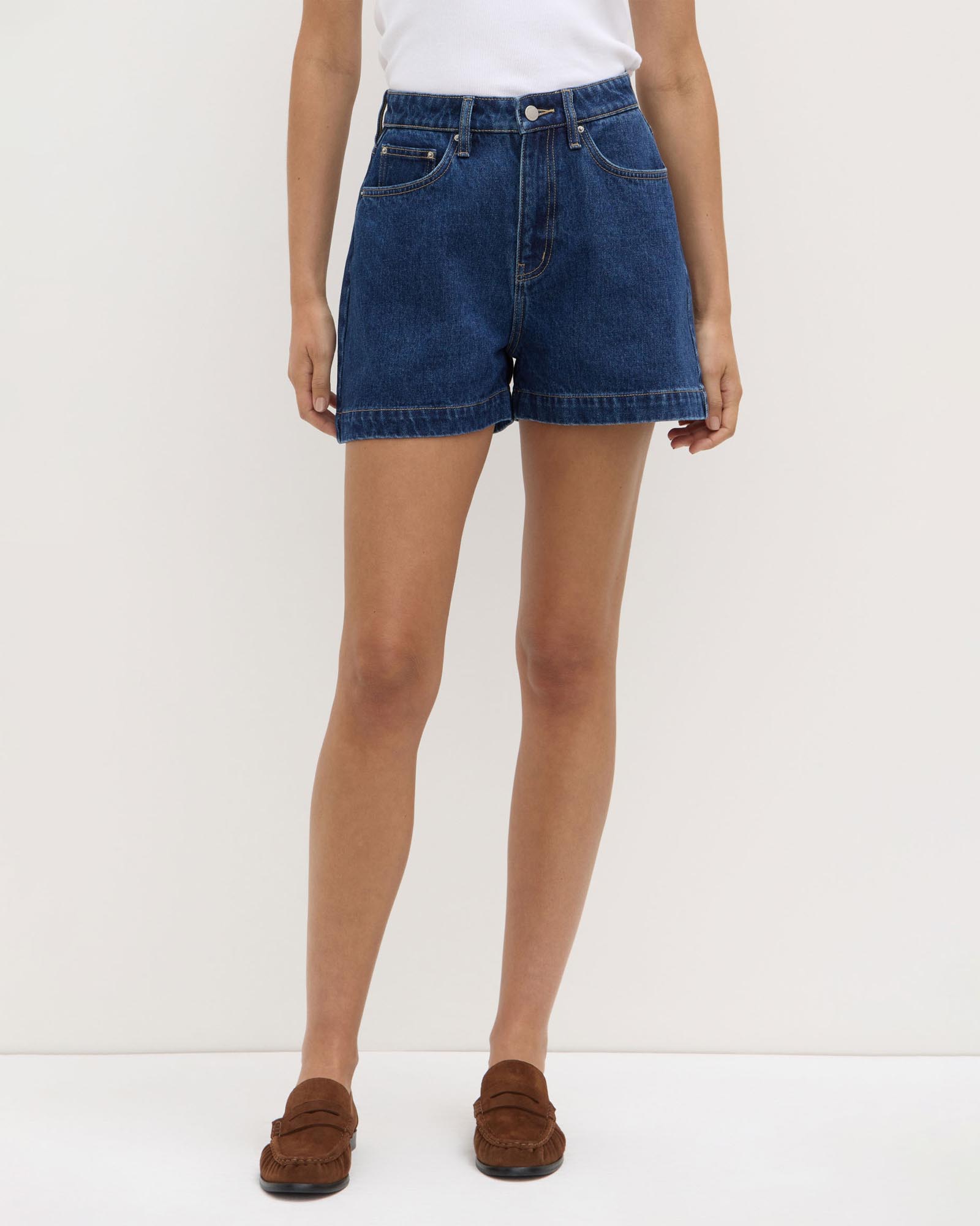 Boxy Denim Shorts