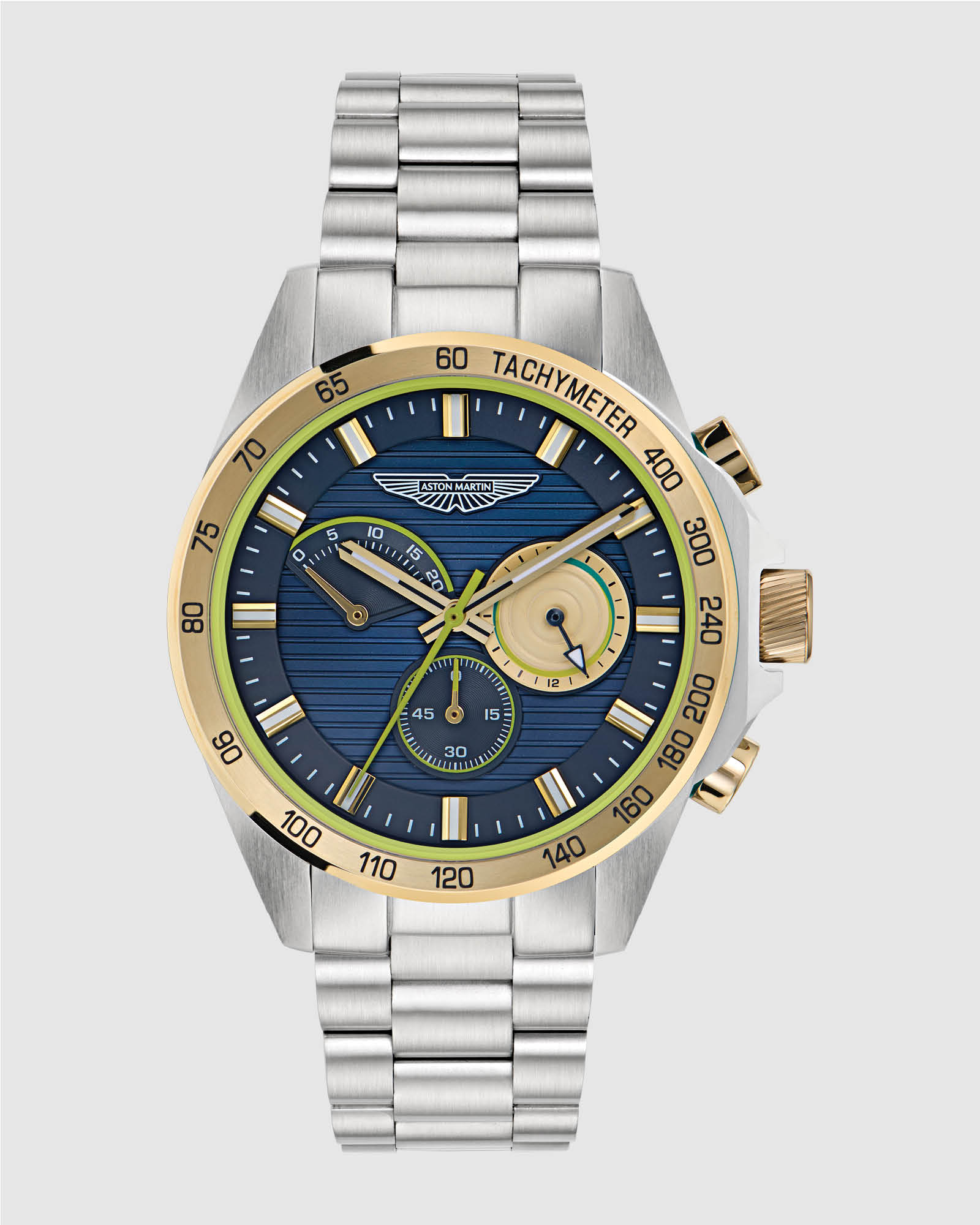 HDL Two Tone Blue Dial Stainless Steel Bracelet Watch