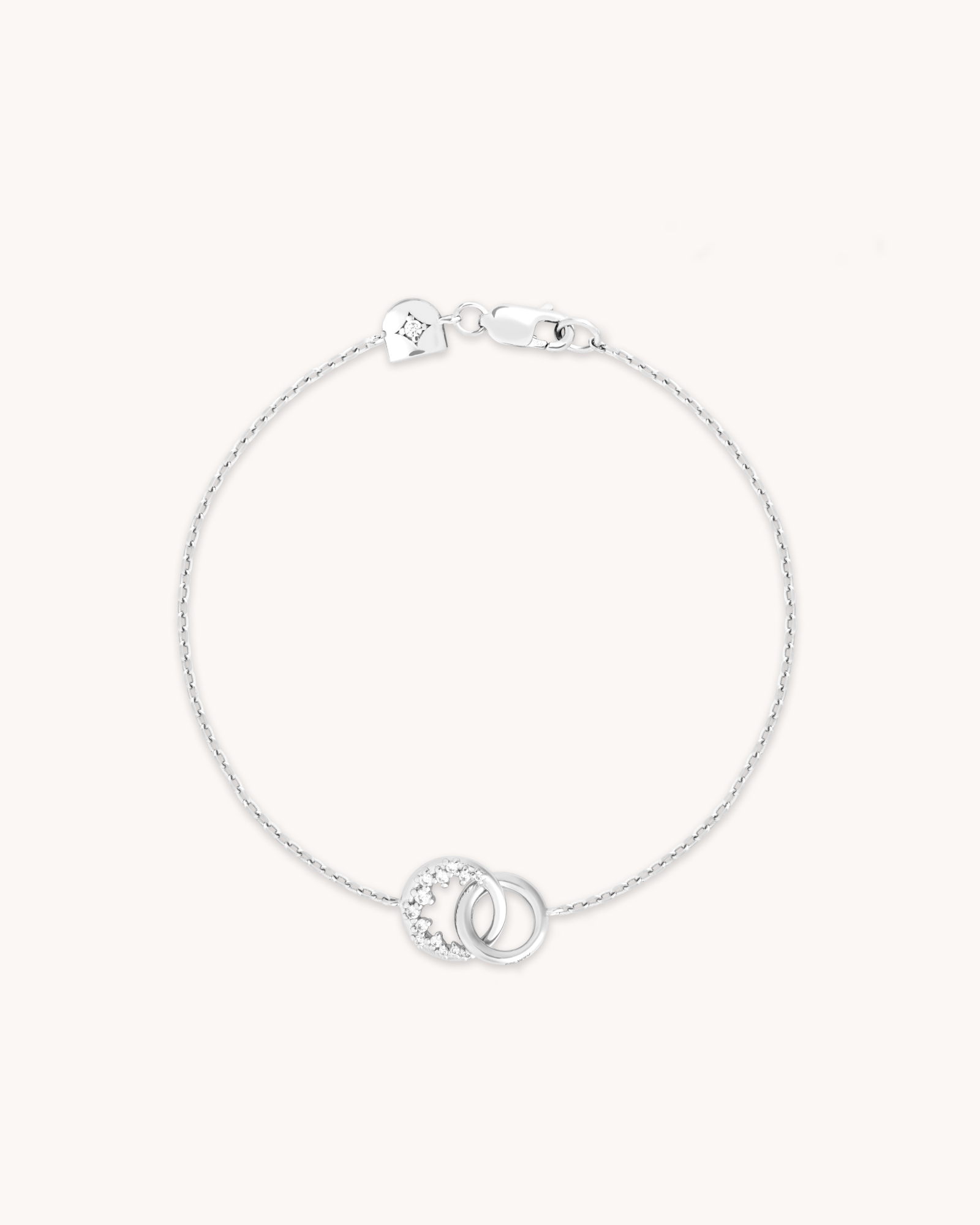 Spiral Crystal Pendant Bracelet