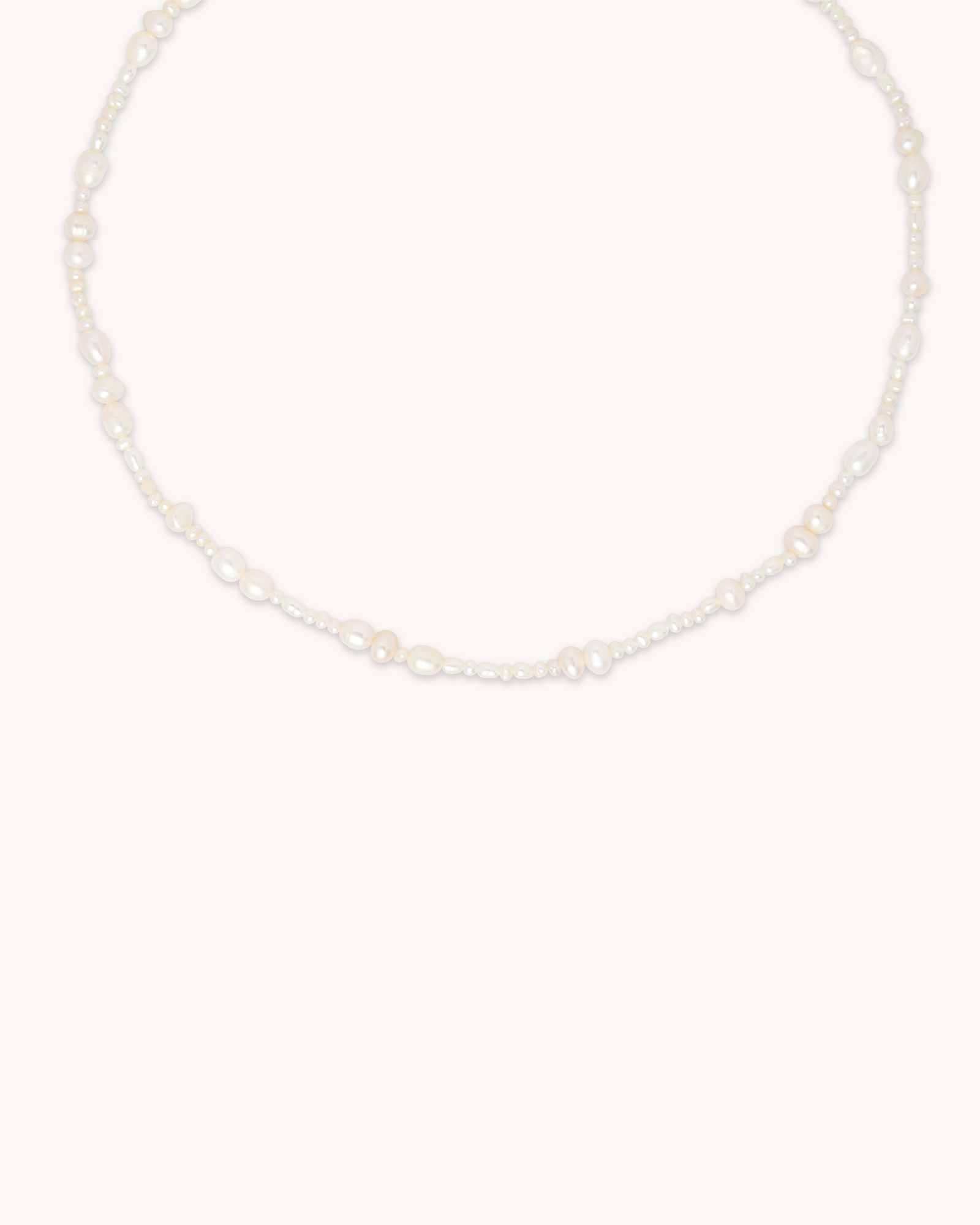 Serenity Pearl Beaded 18ct Gold Plated Necklace