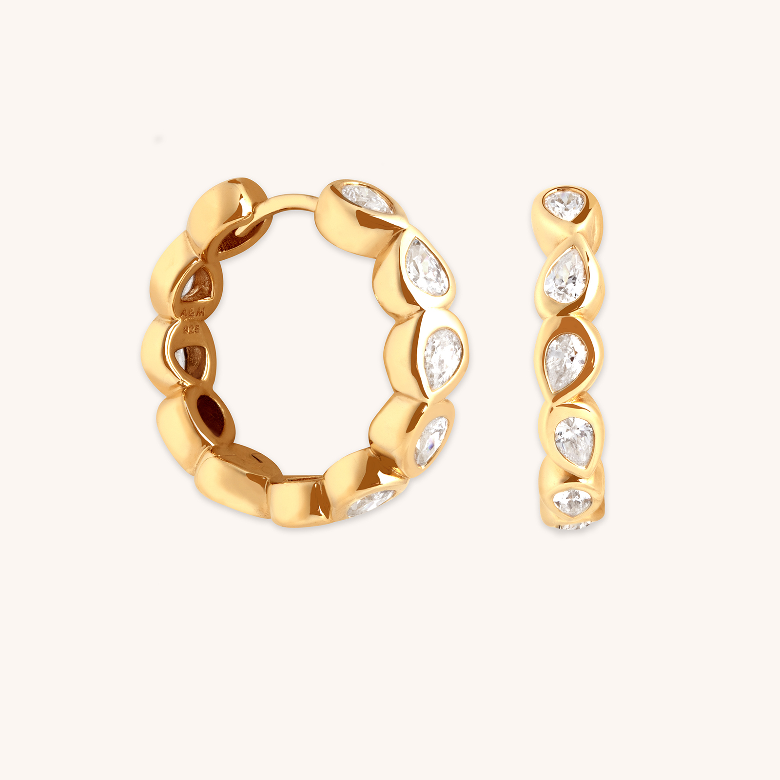 Molten Texture Opal Hoops