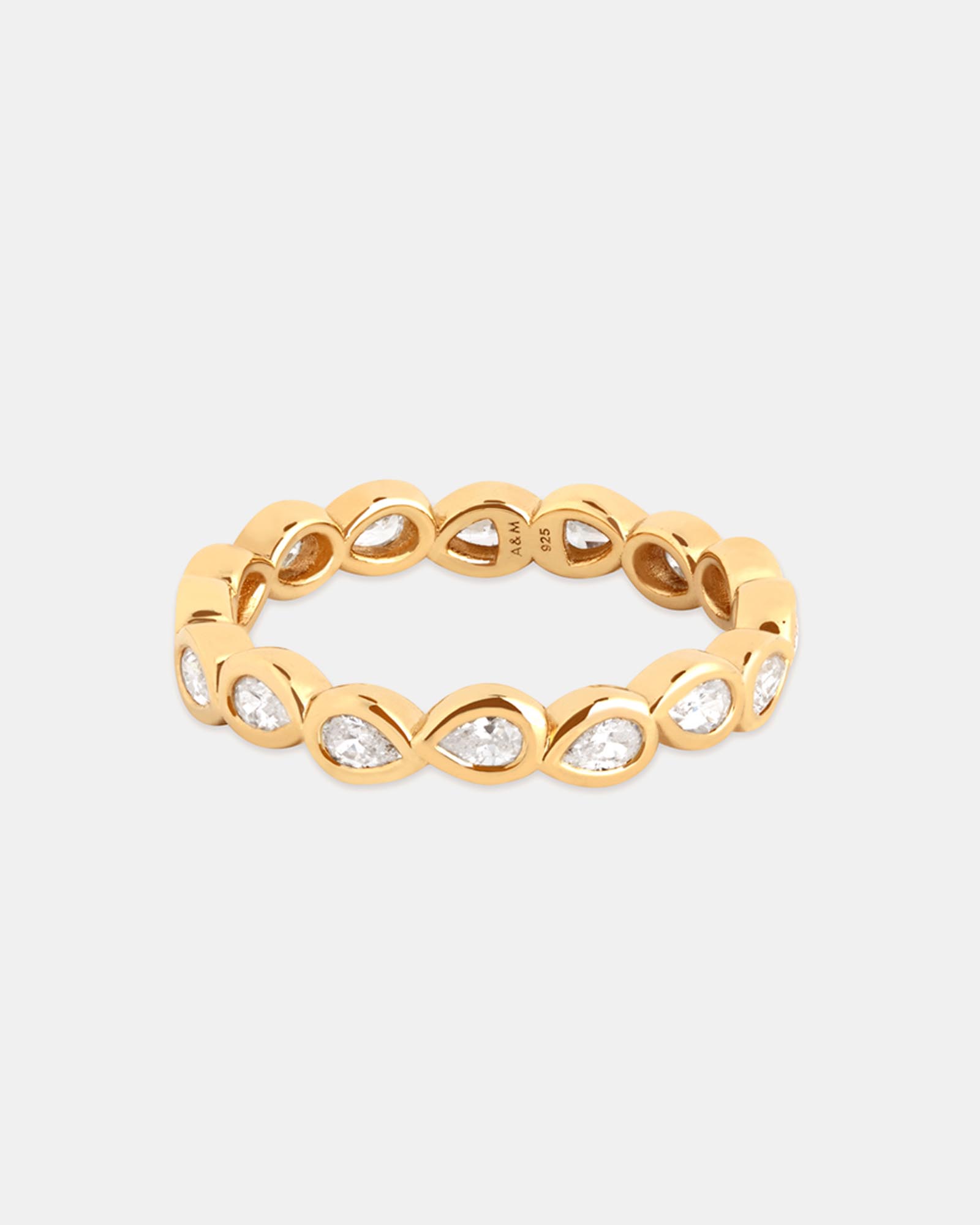 Pear Bezel Band Ring