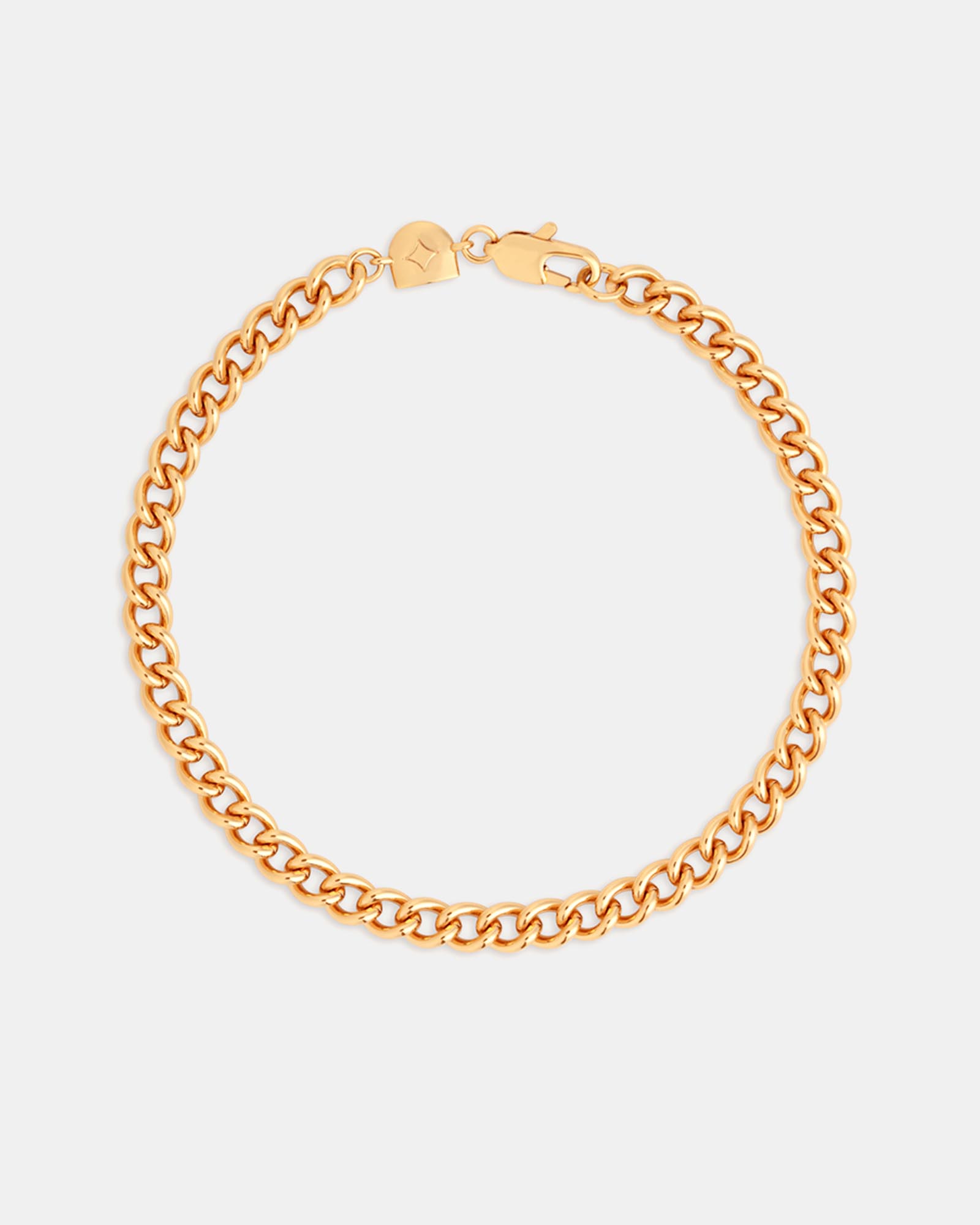 Bold Curb 18Ct Chain Bracelet