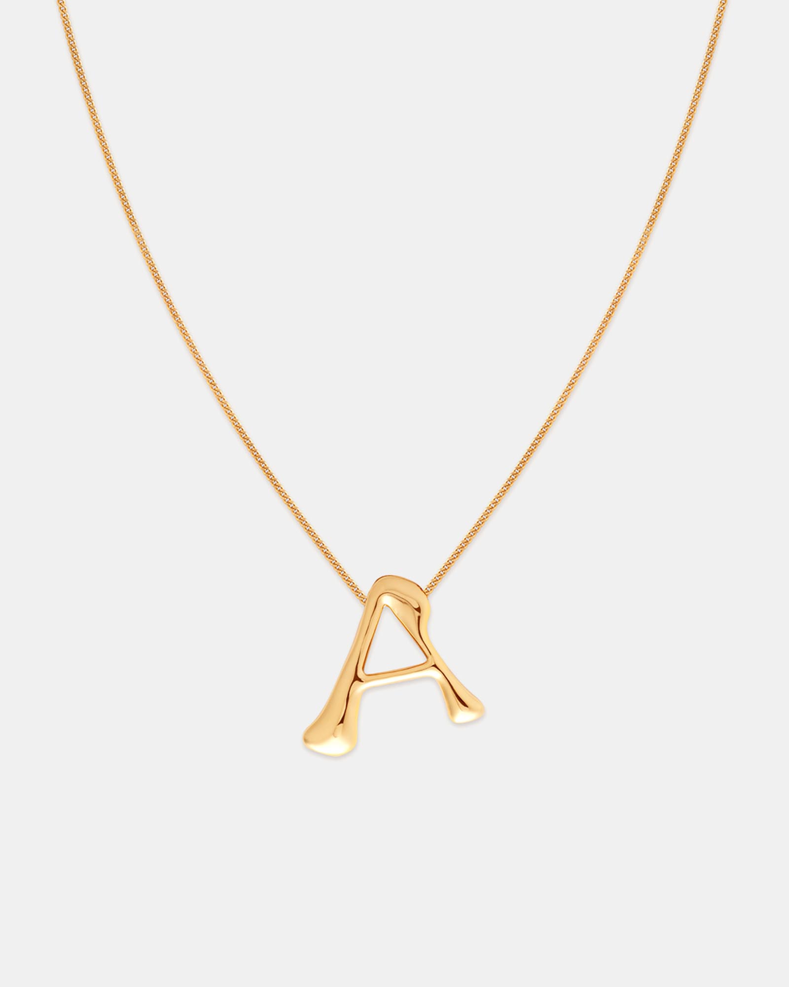 Initial Bold Pendant 18Ct Necklace