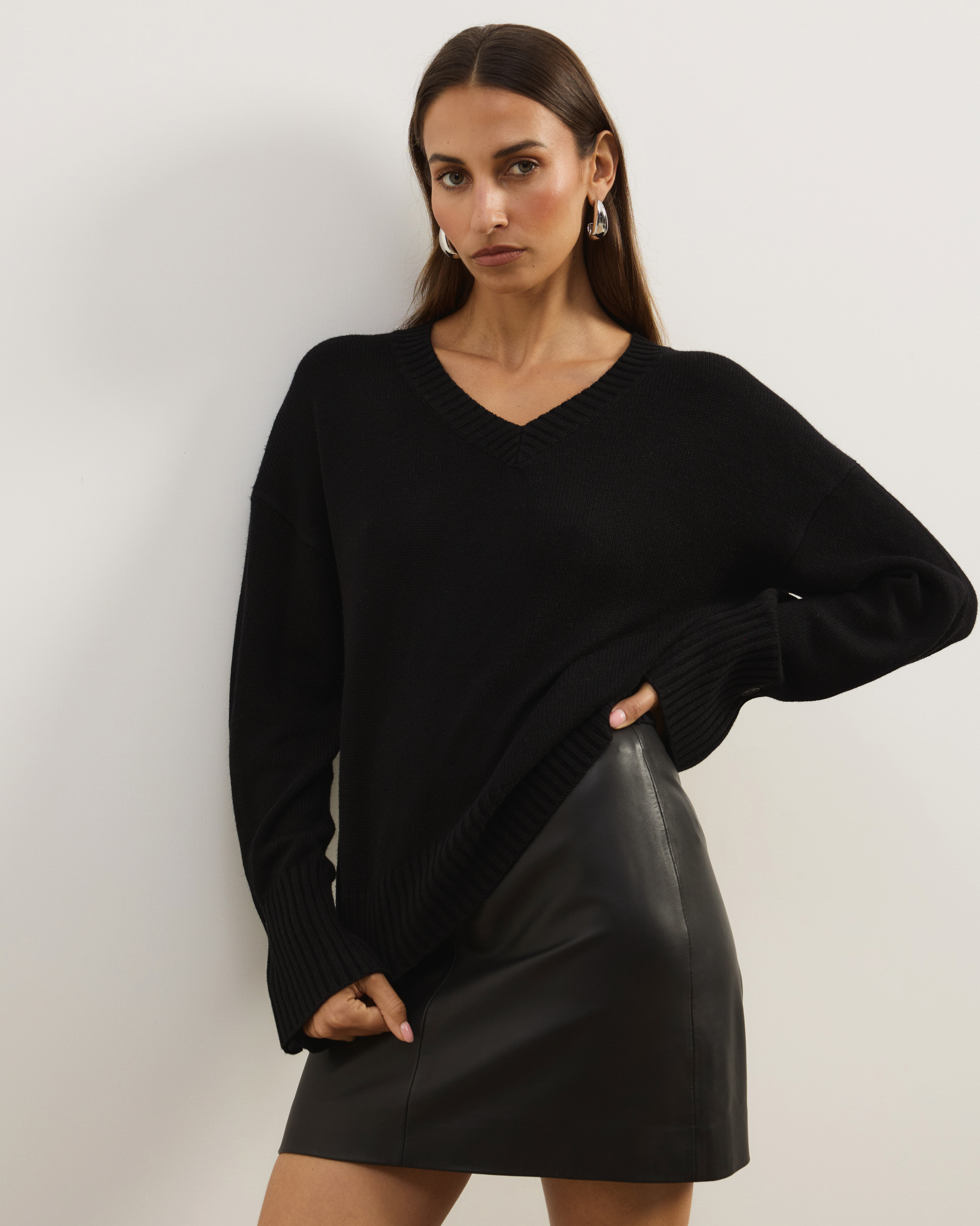 April Classic V-Neck Knit Jumper