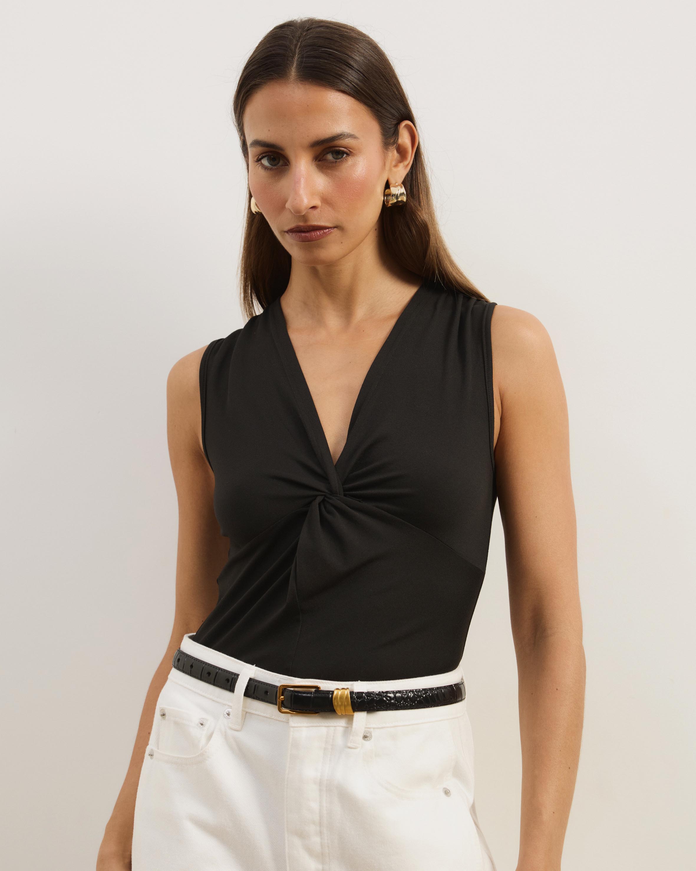 Zella Jersey Knot Tank Top