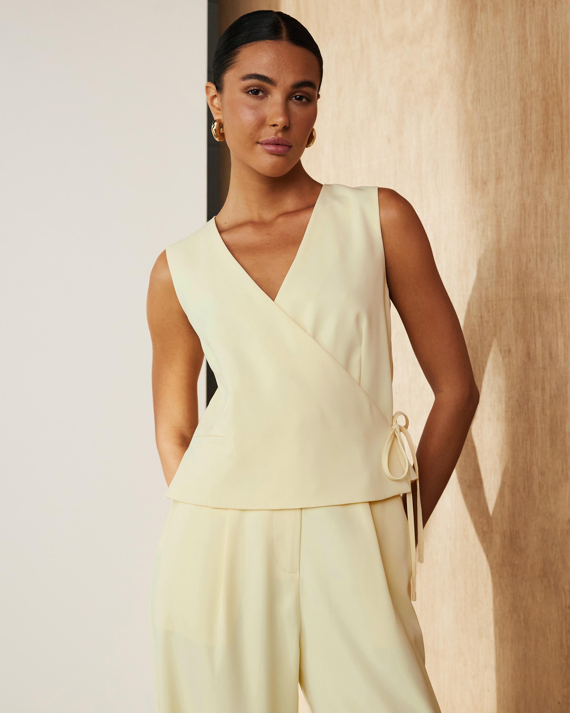 Freida Wrap Vest Top