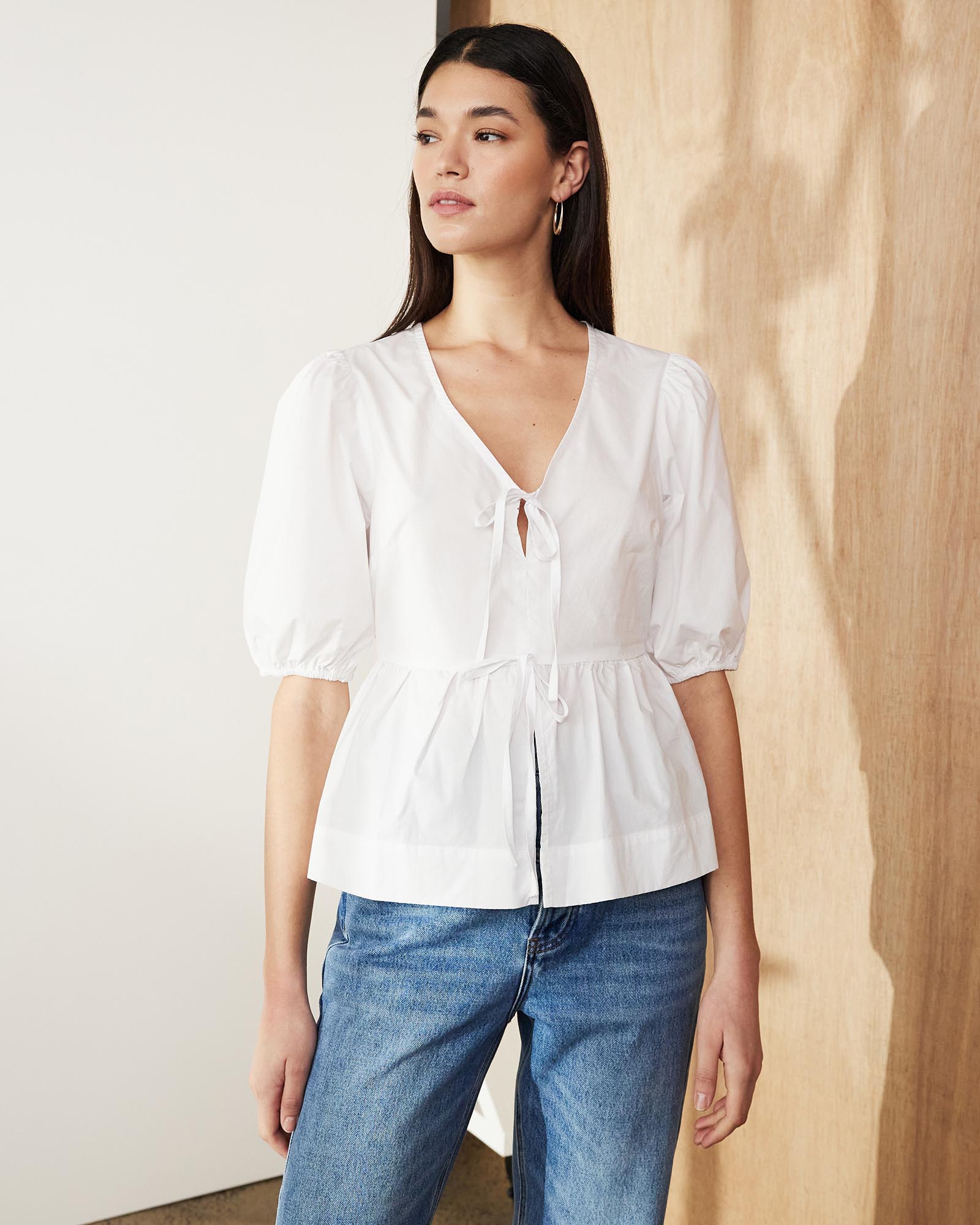 Indee Cotton Bow Shirt