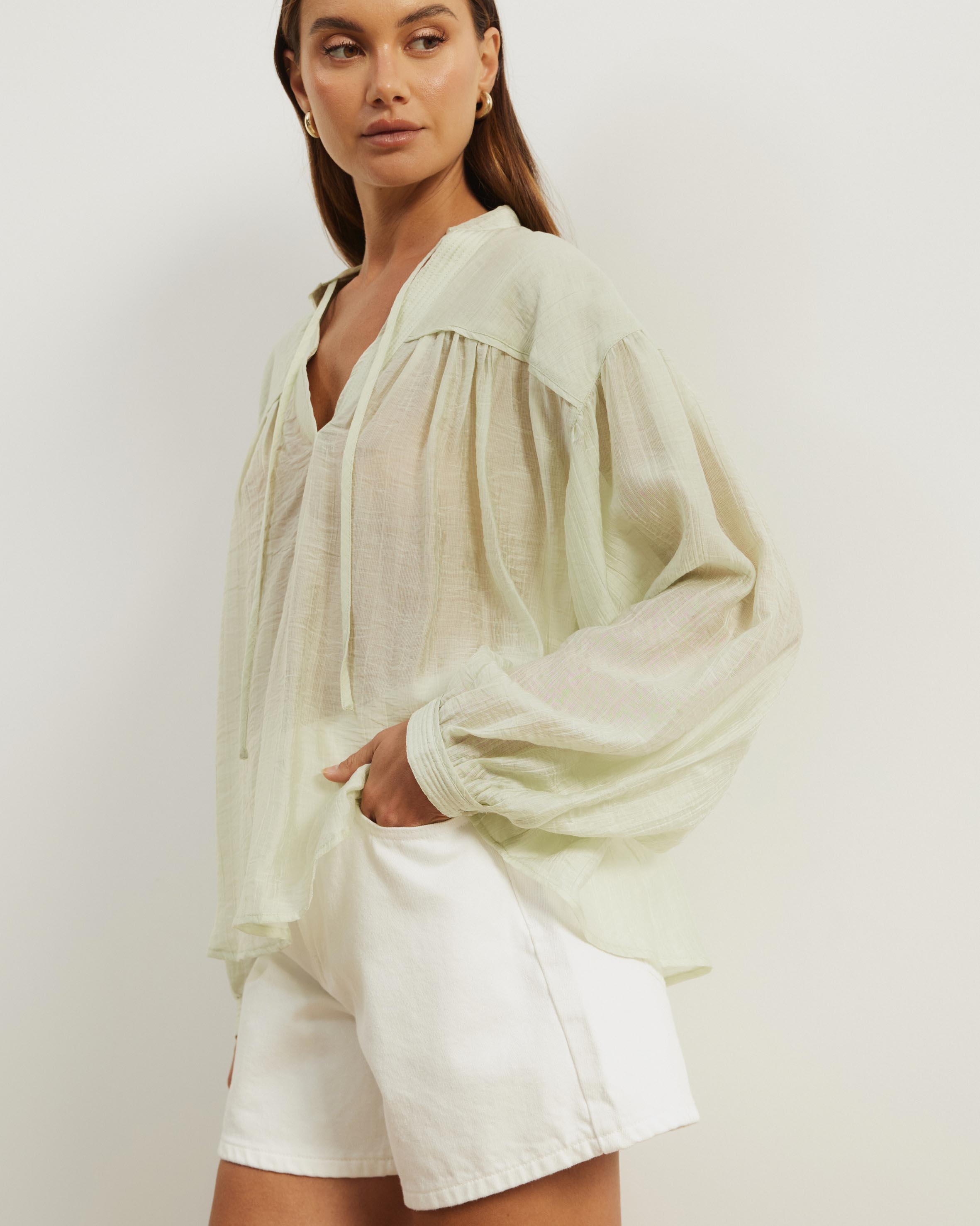 Sigrid Crinkle Blouse