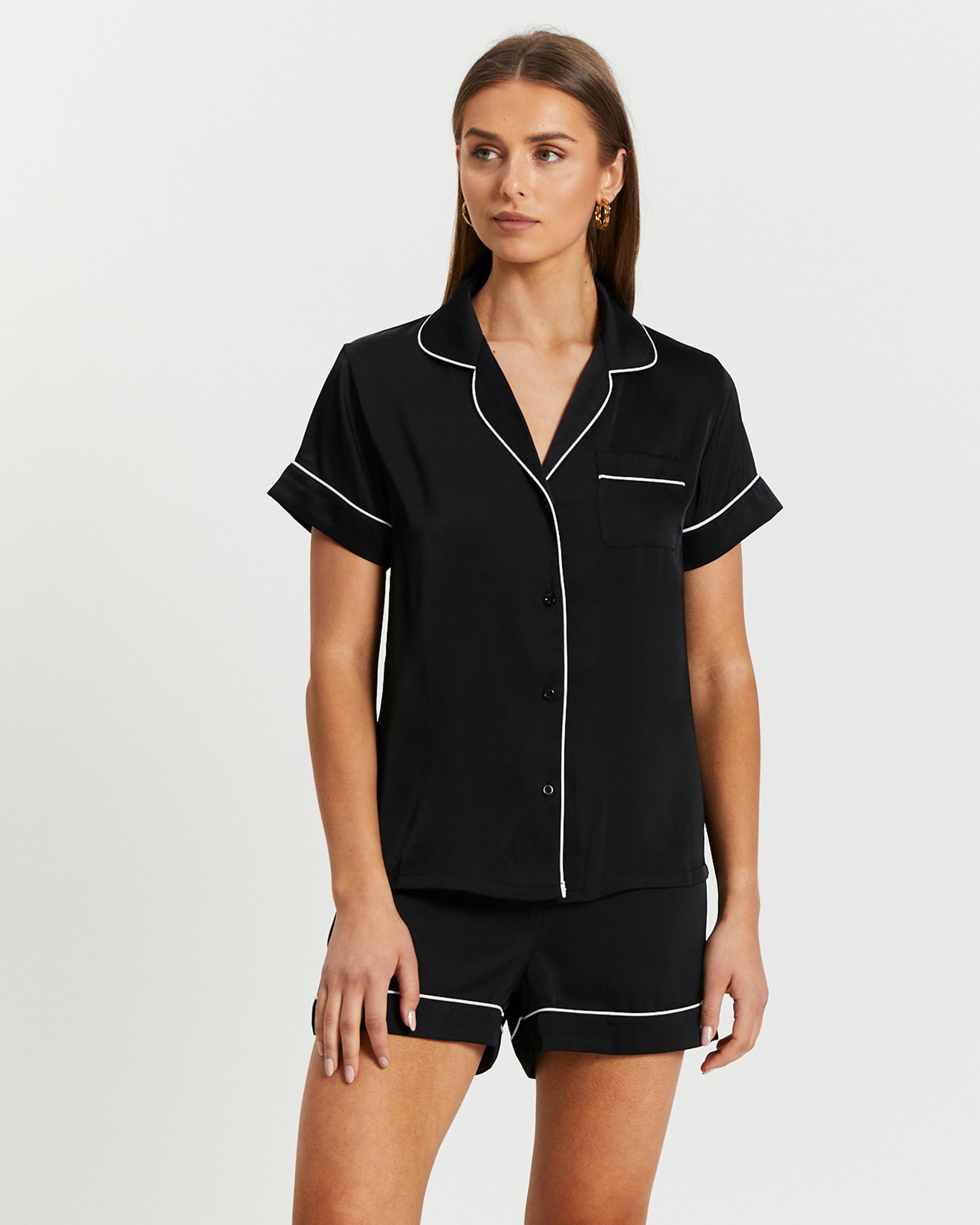 Lilah Short Satin PJ Set