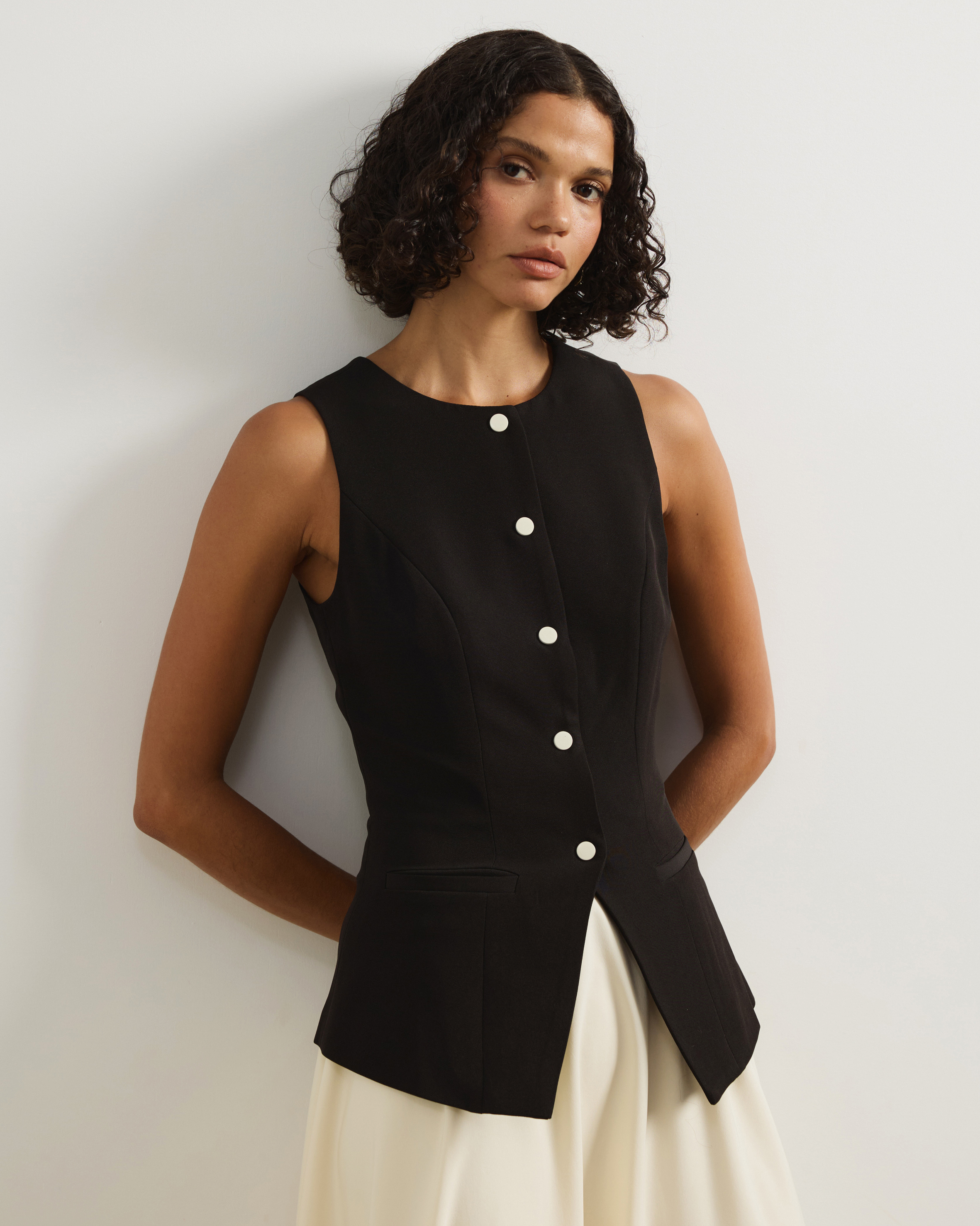 Brianna Waistcoat Midi Dress