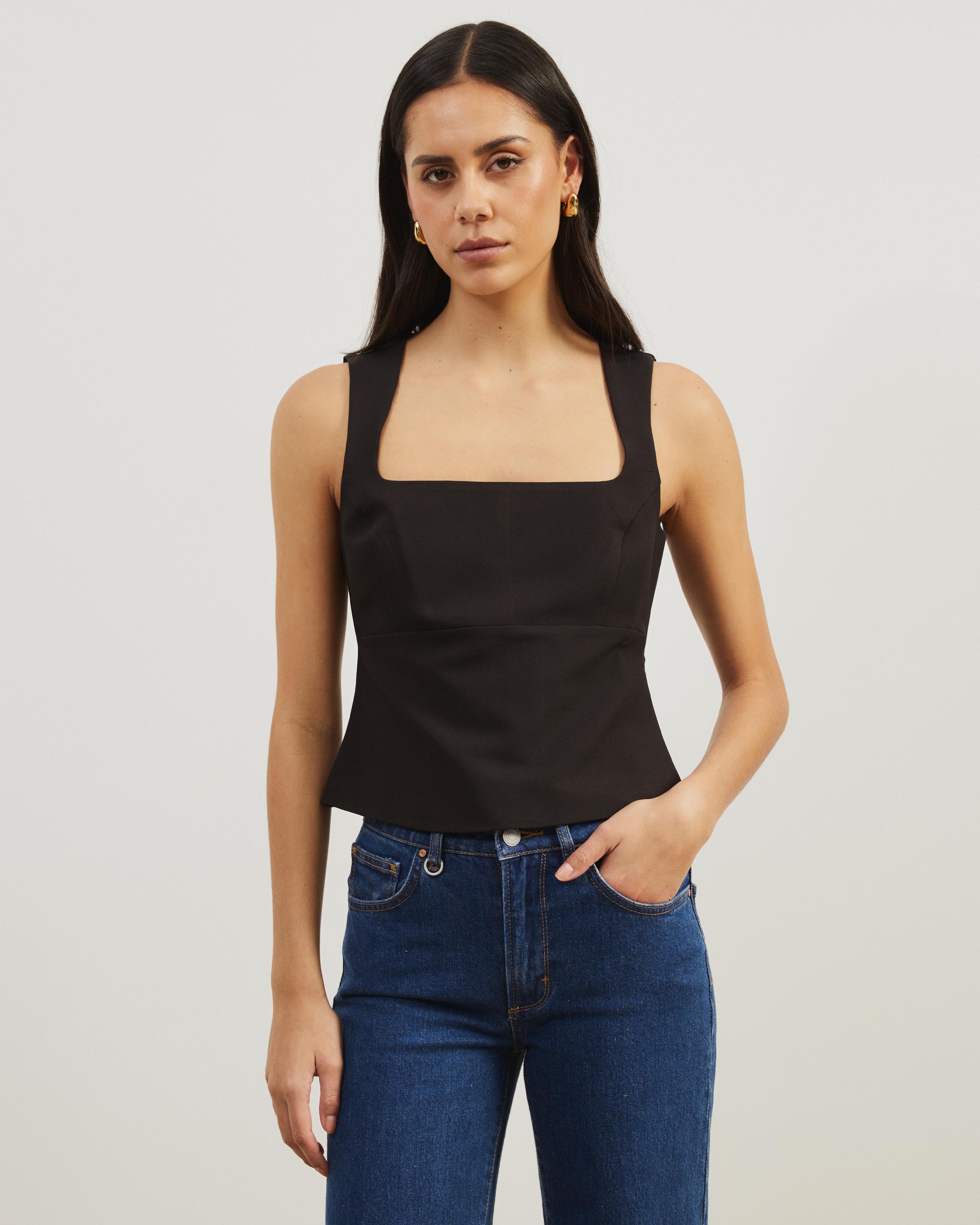 Molly Structured Bodice Top