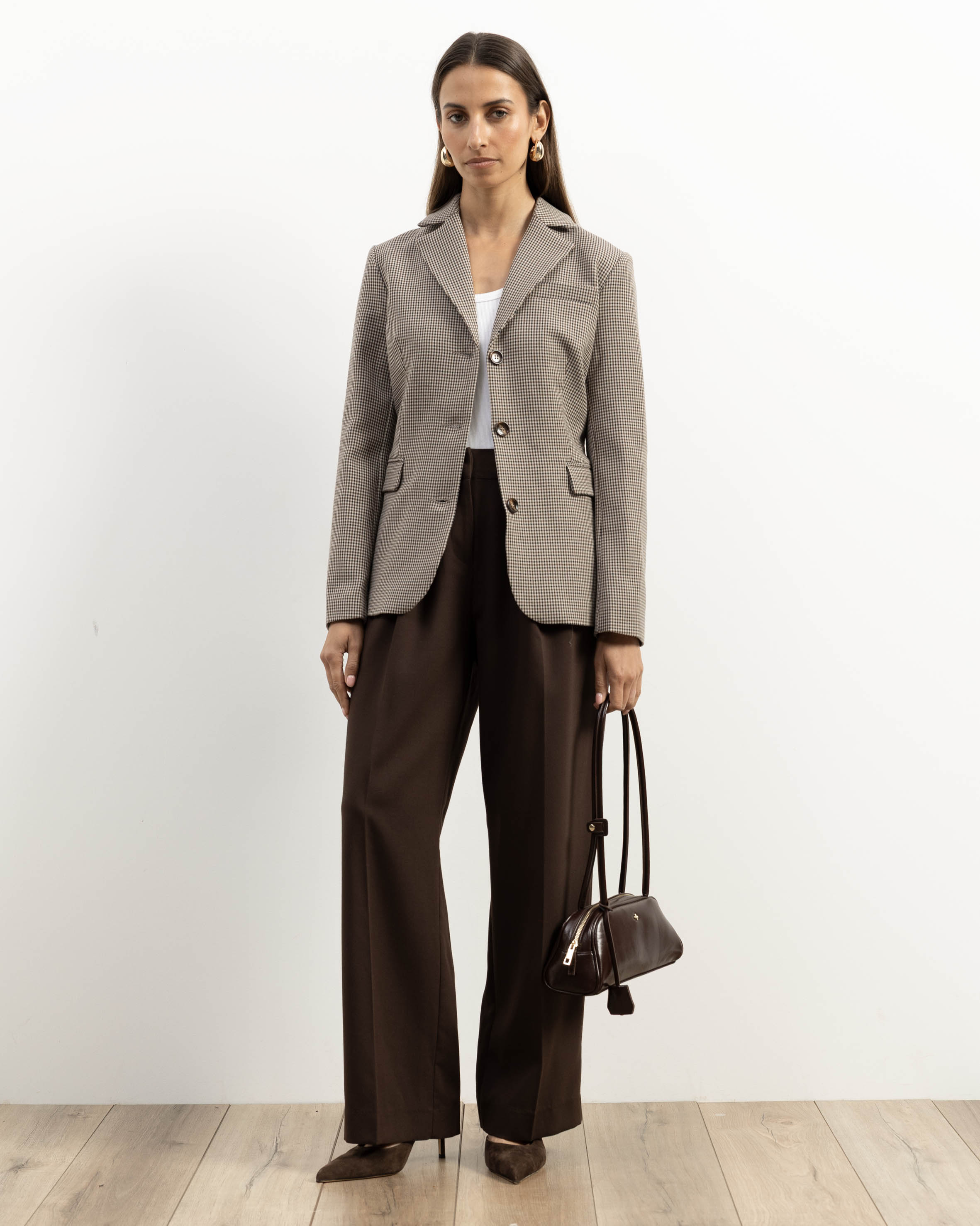 Serel Tailored Check Blazer
