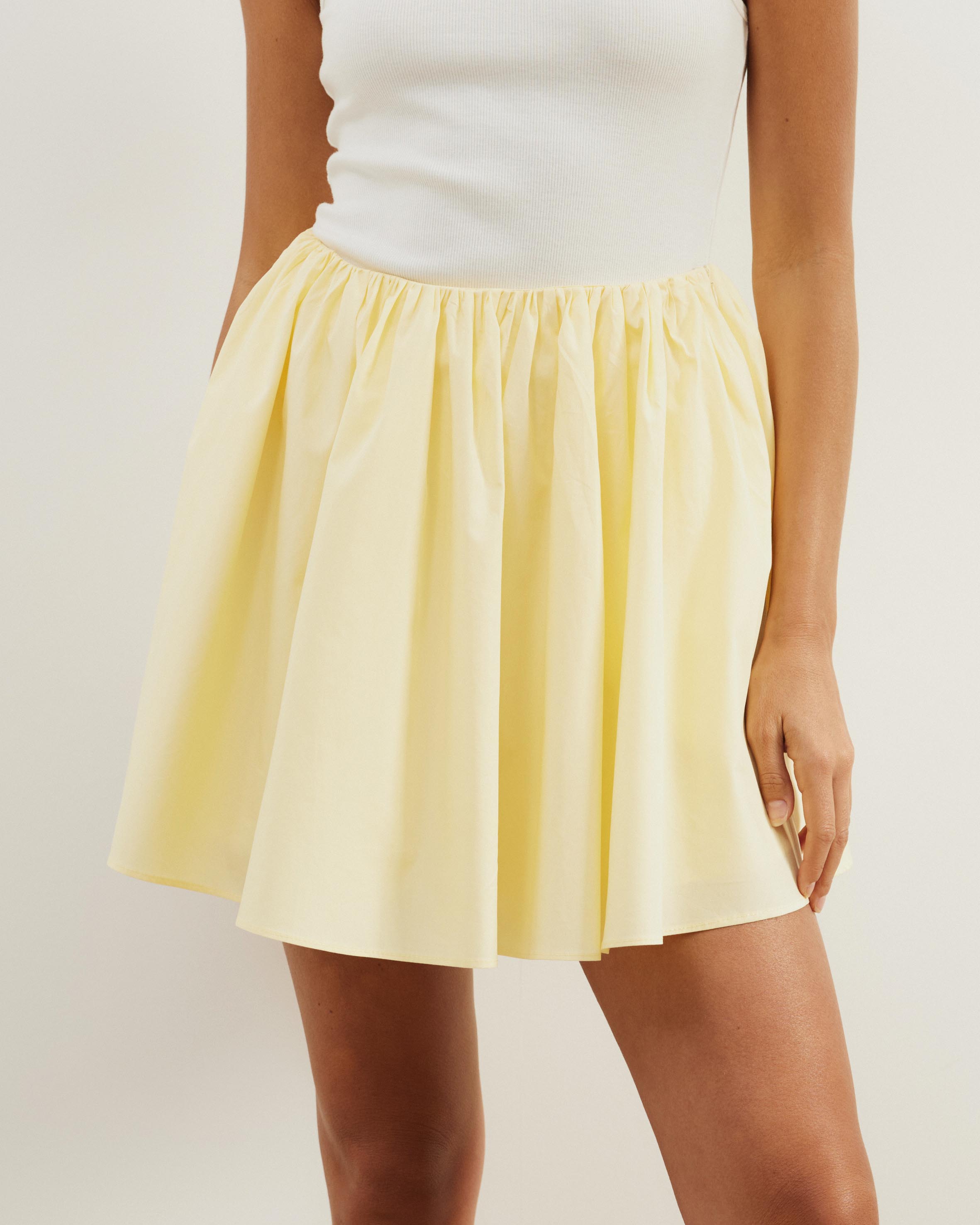 Caicos Flare Cotton Mini Skirt