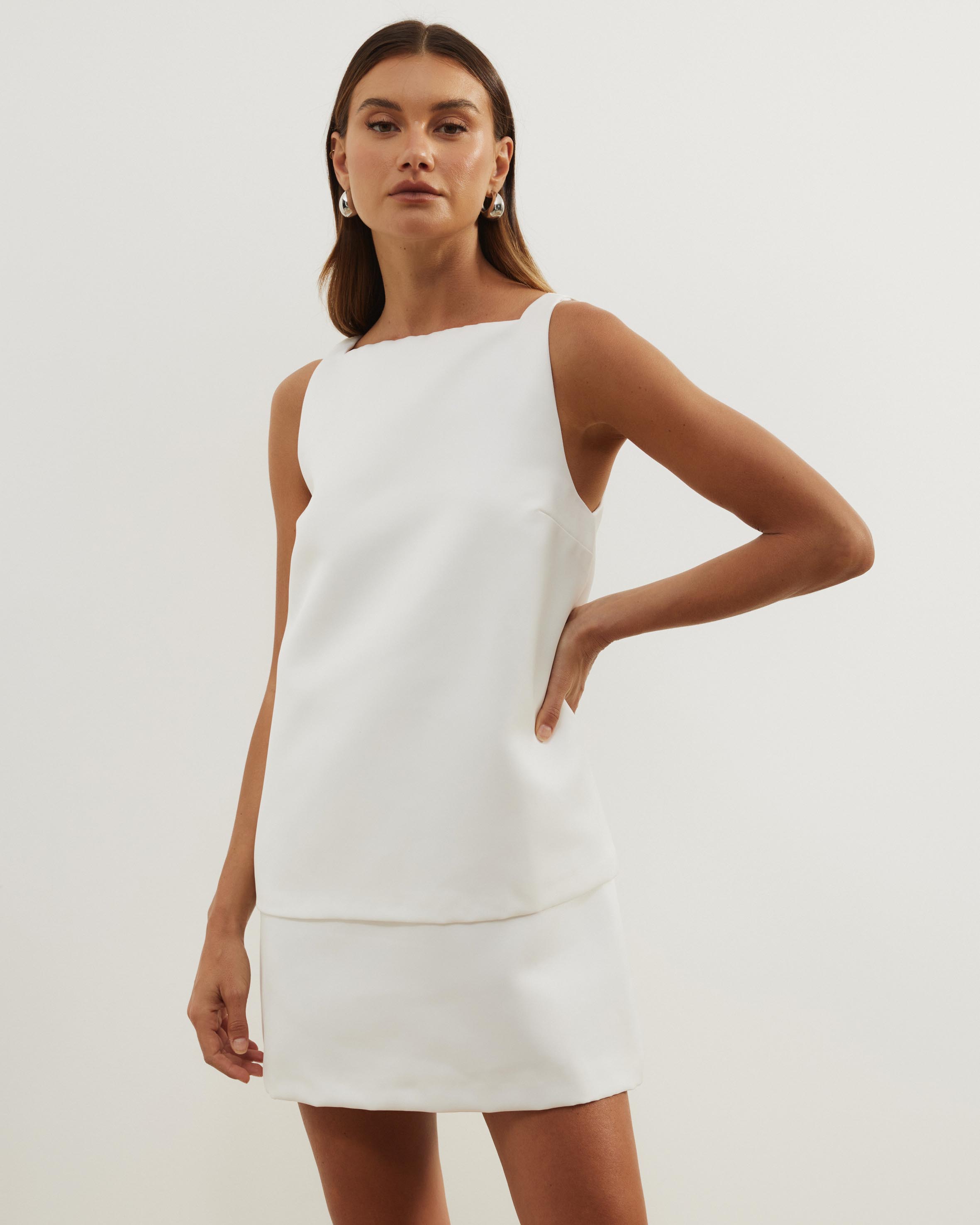 Daisy Layered Satin Mini Dress