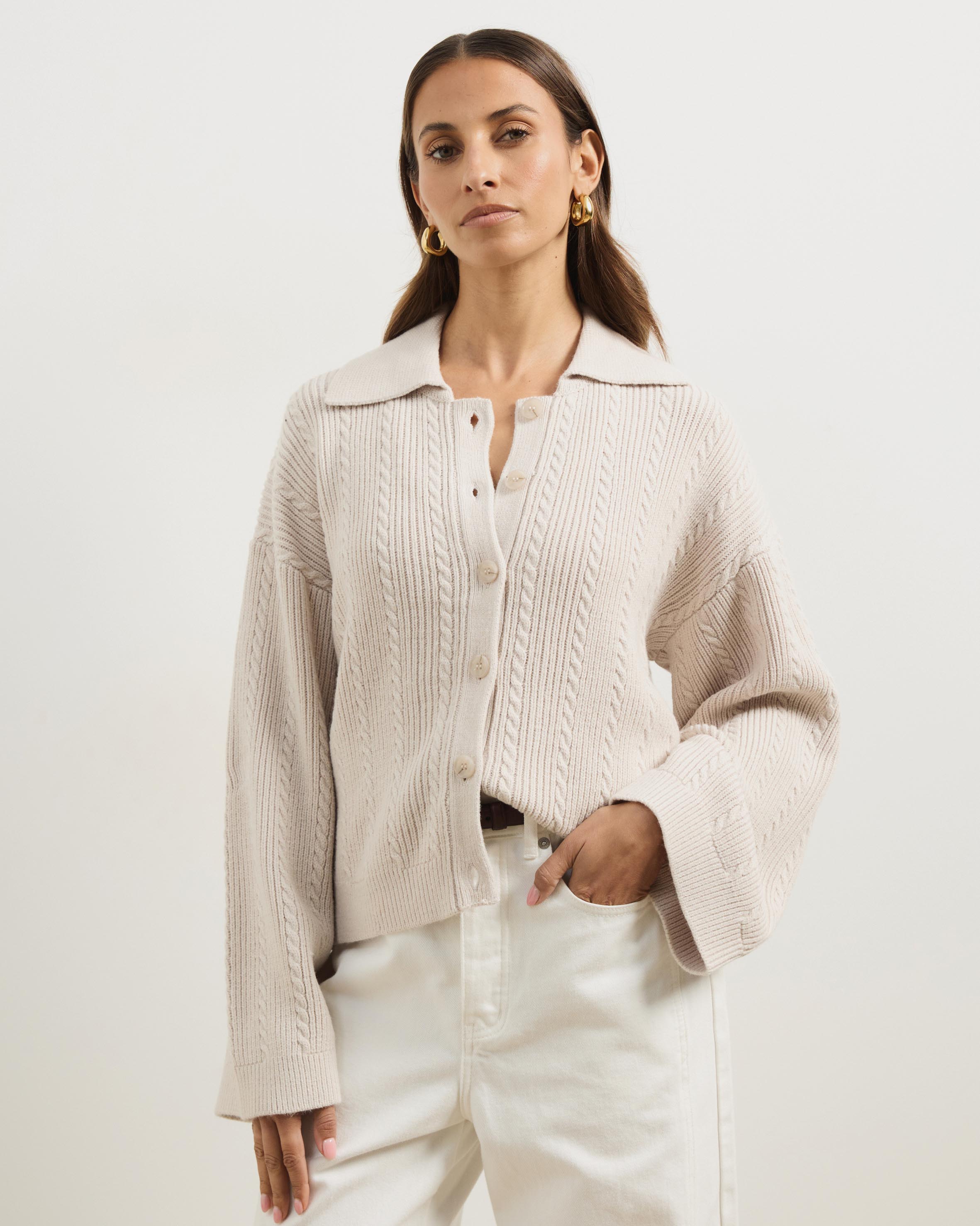 Nia Textured Knit Cardigan
