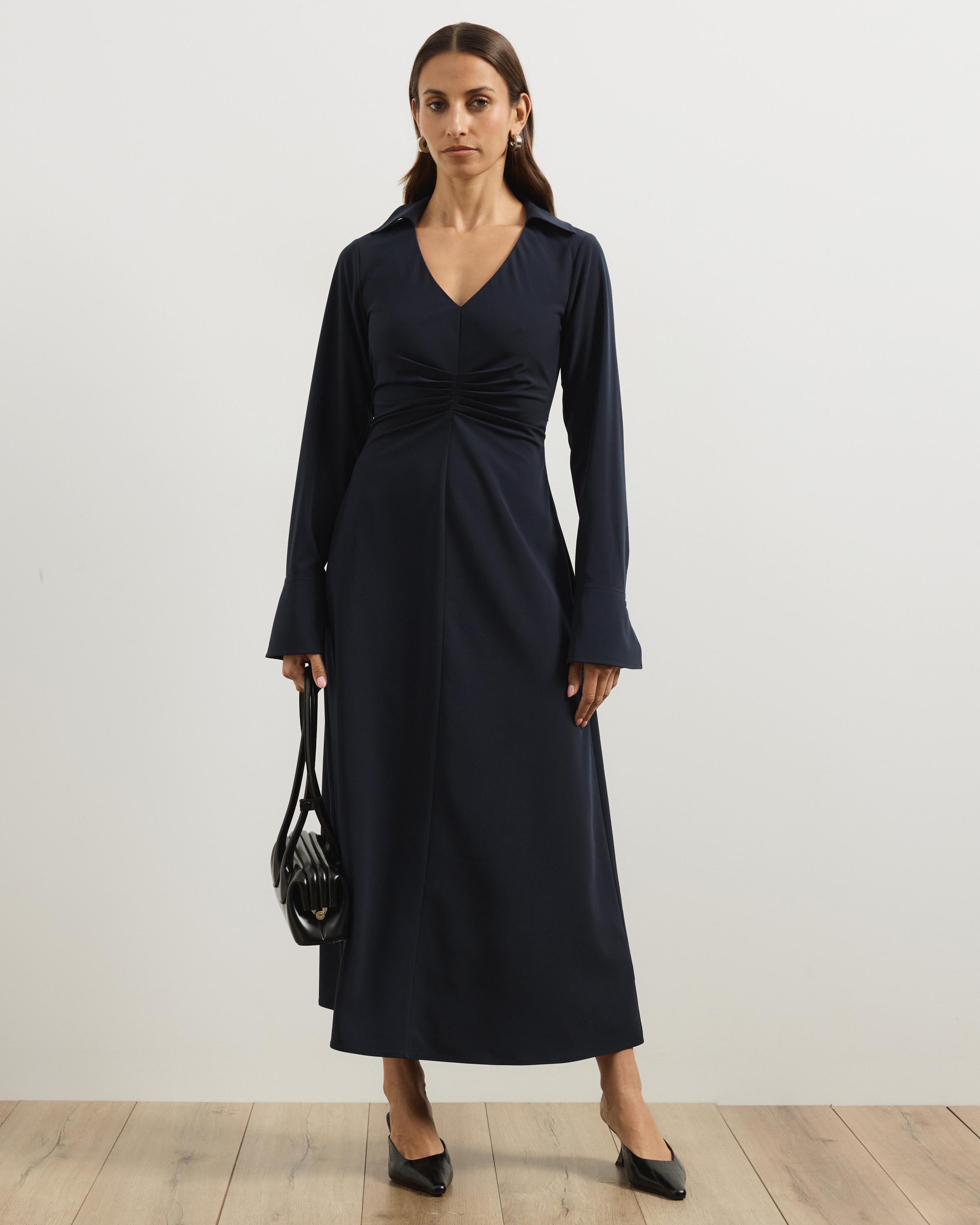Franki Ruched Waist Midi Dress