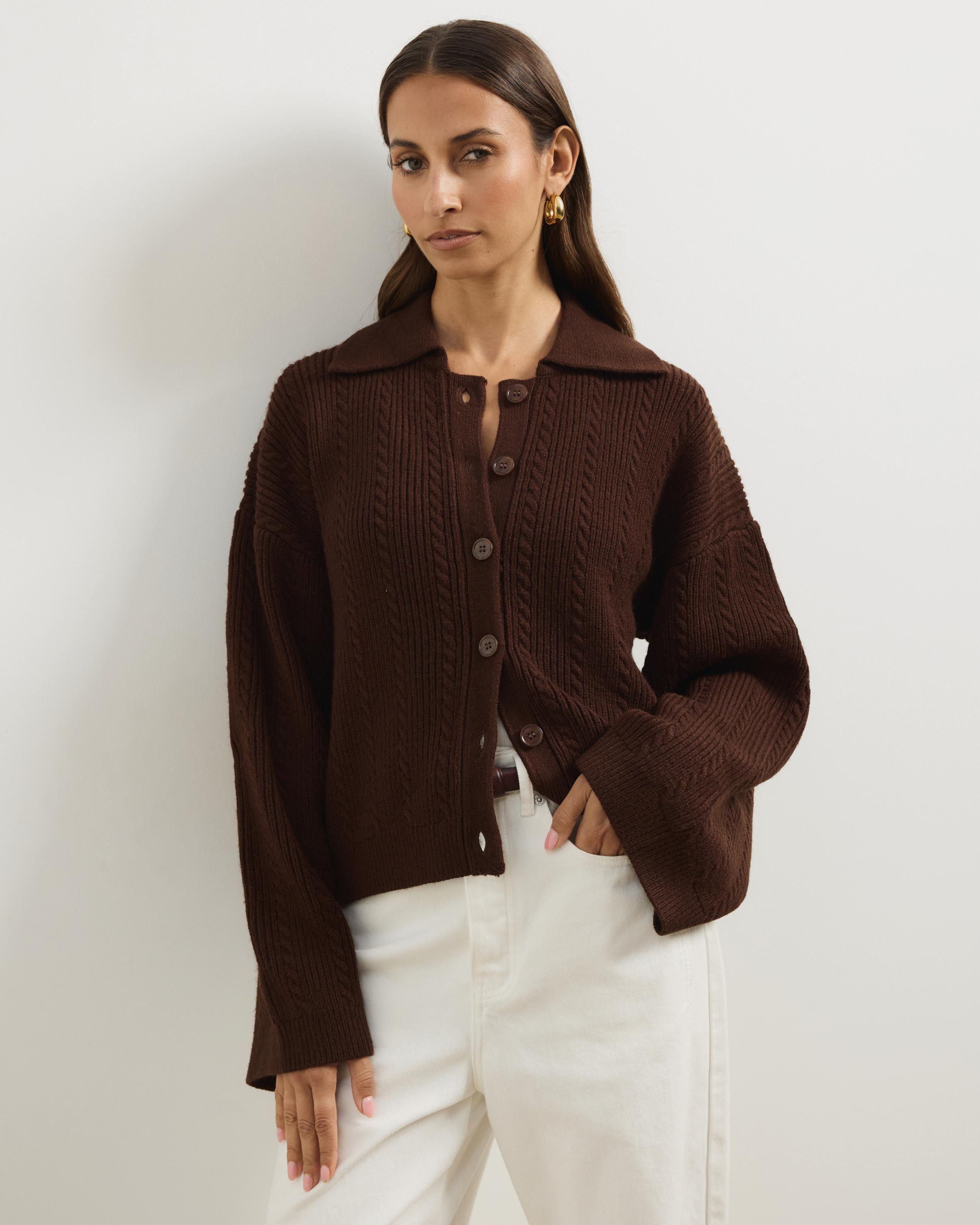 Nia Textured Knit Cardigan