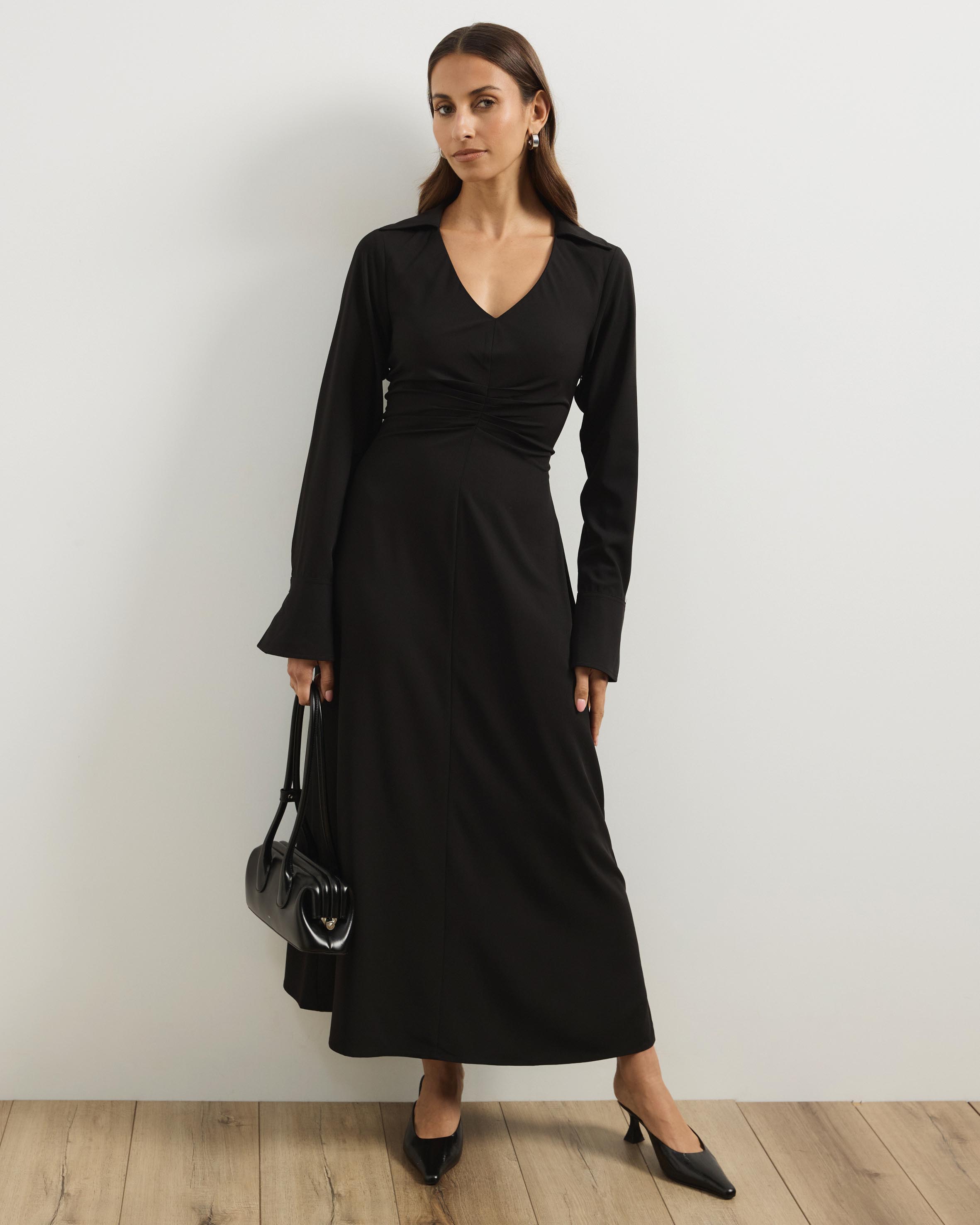 Franki Ruched Waist Midi Dress