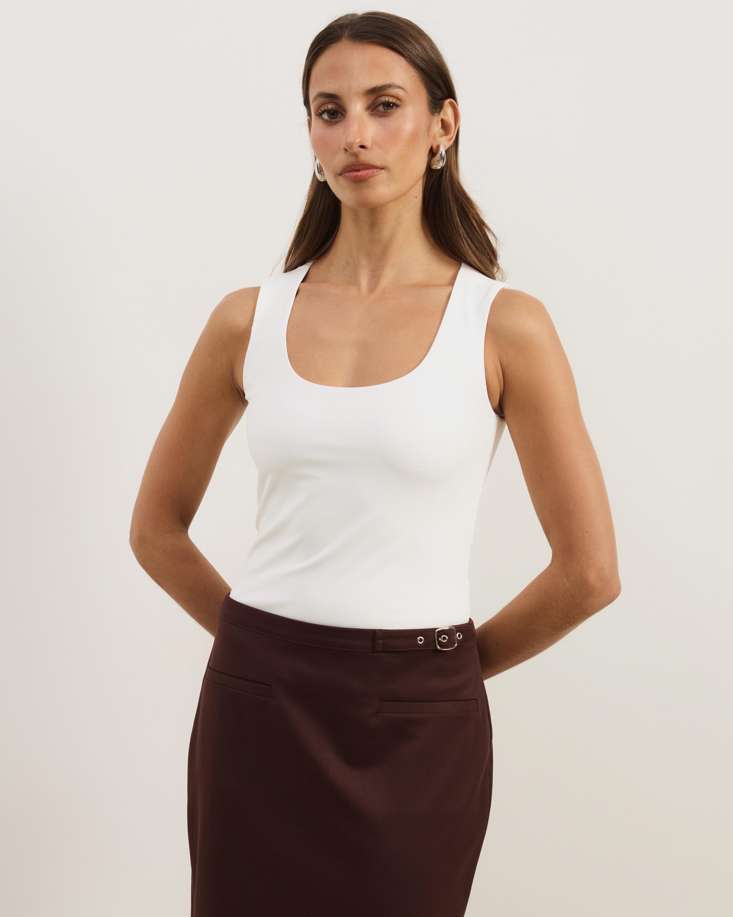 Jersey Scoop Neck Tank