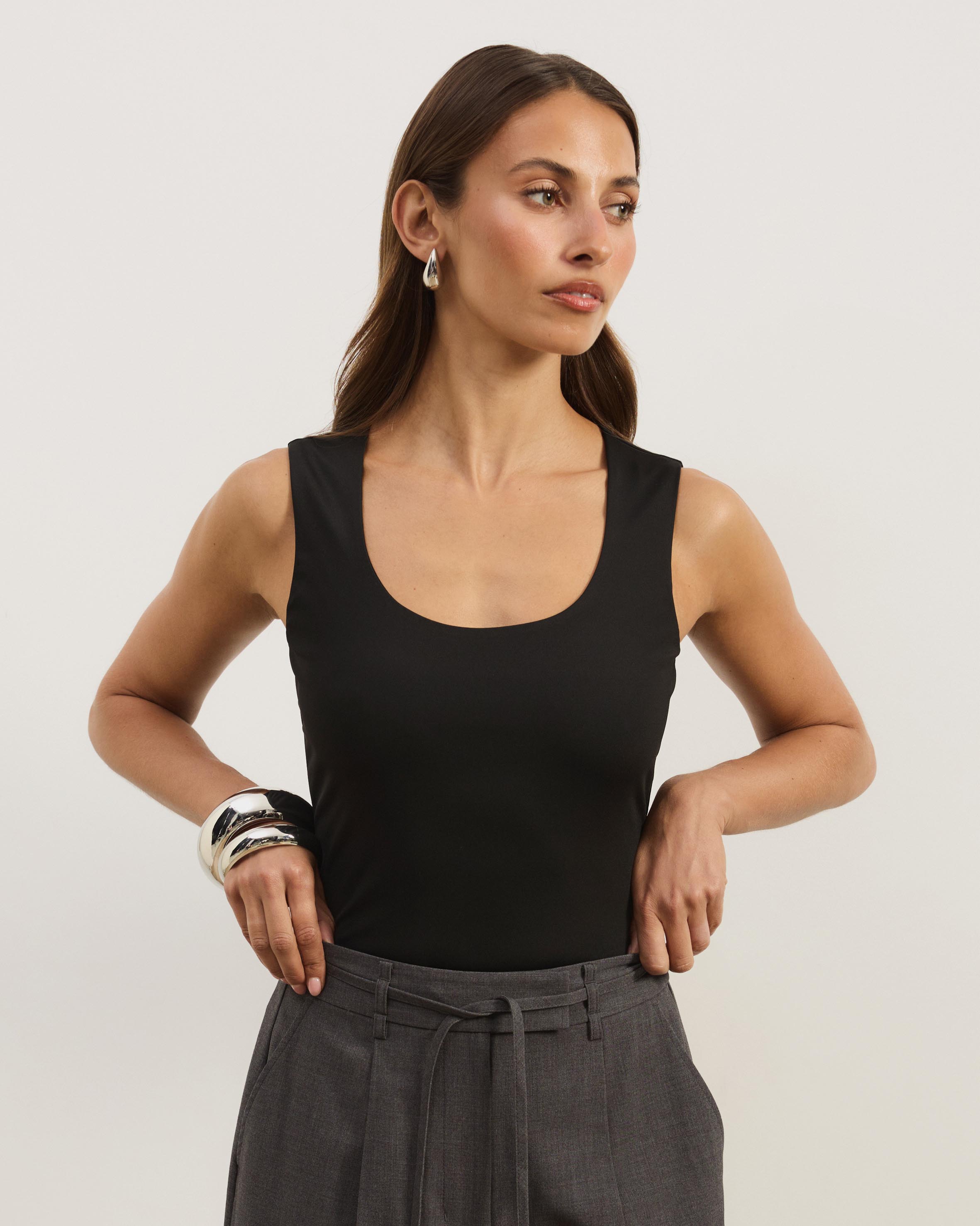 Jersey Scoop Neck Tank