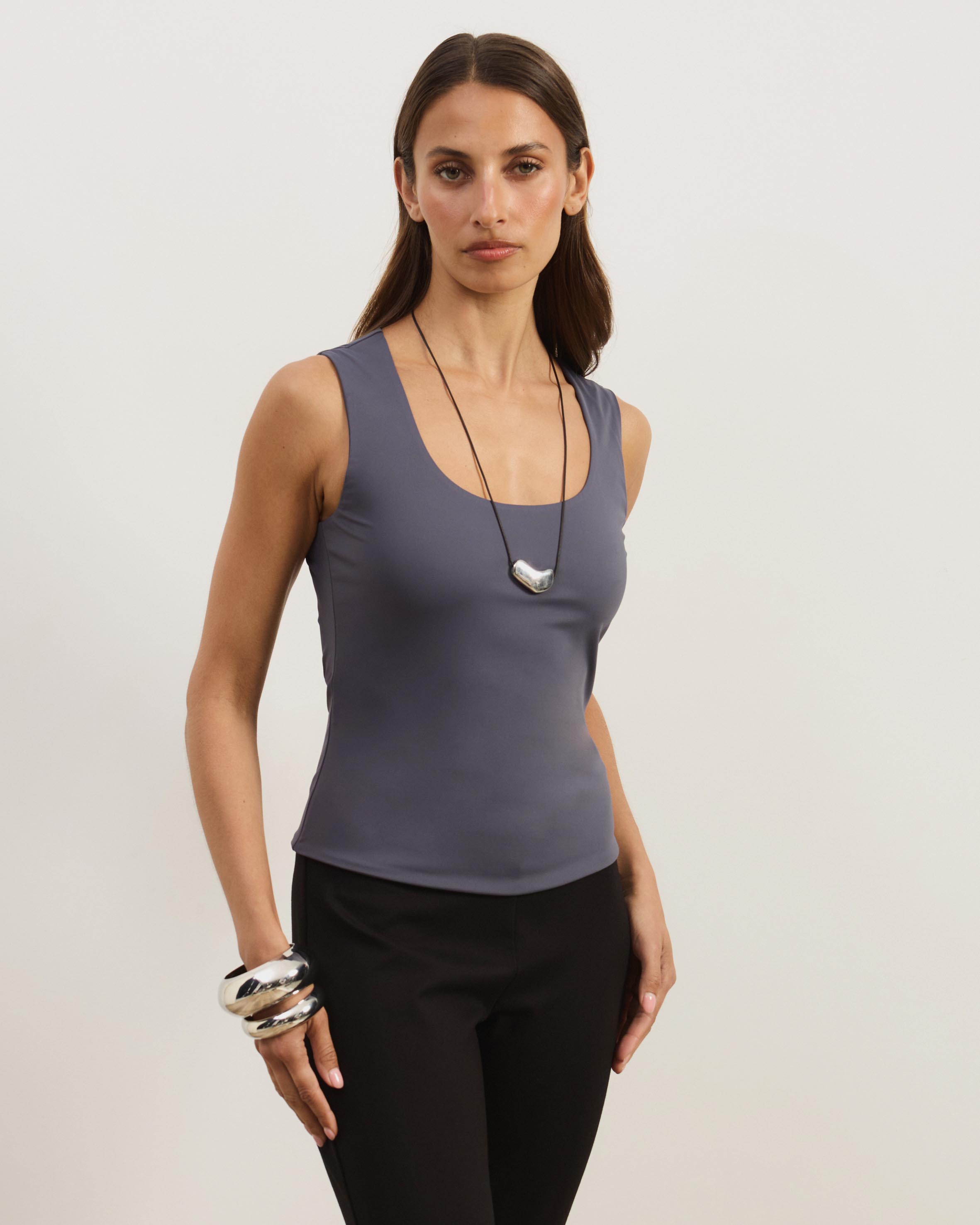 Jersey Scoop Neck Tank