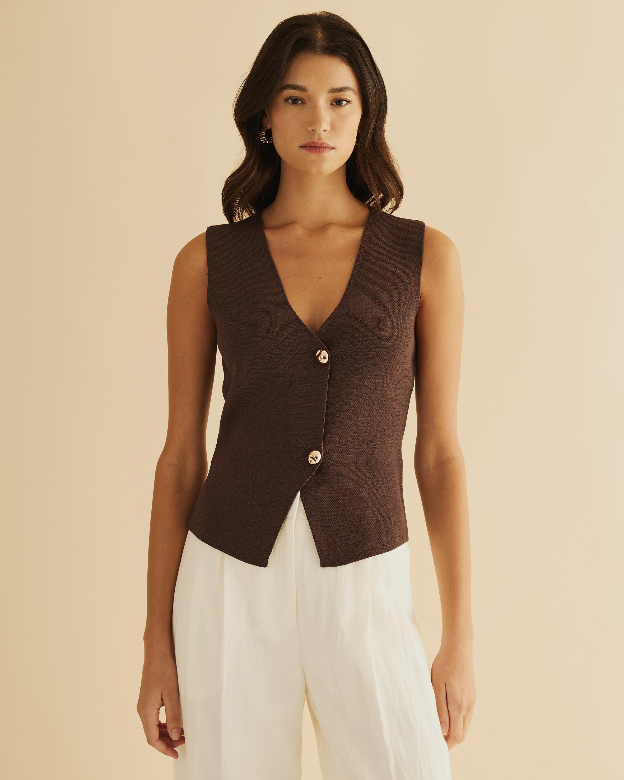 Tori Compact Knit Vest