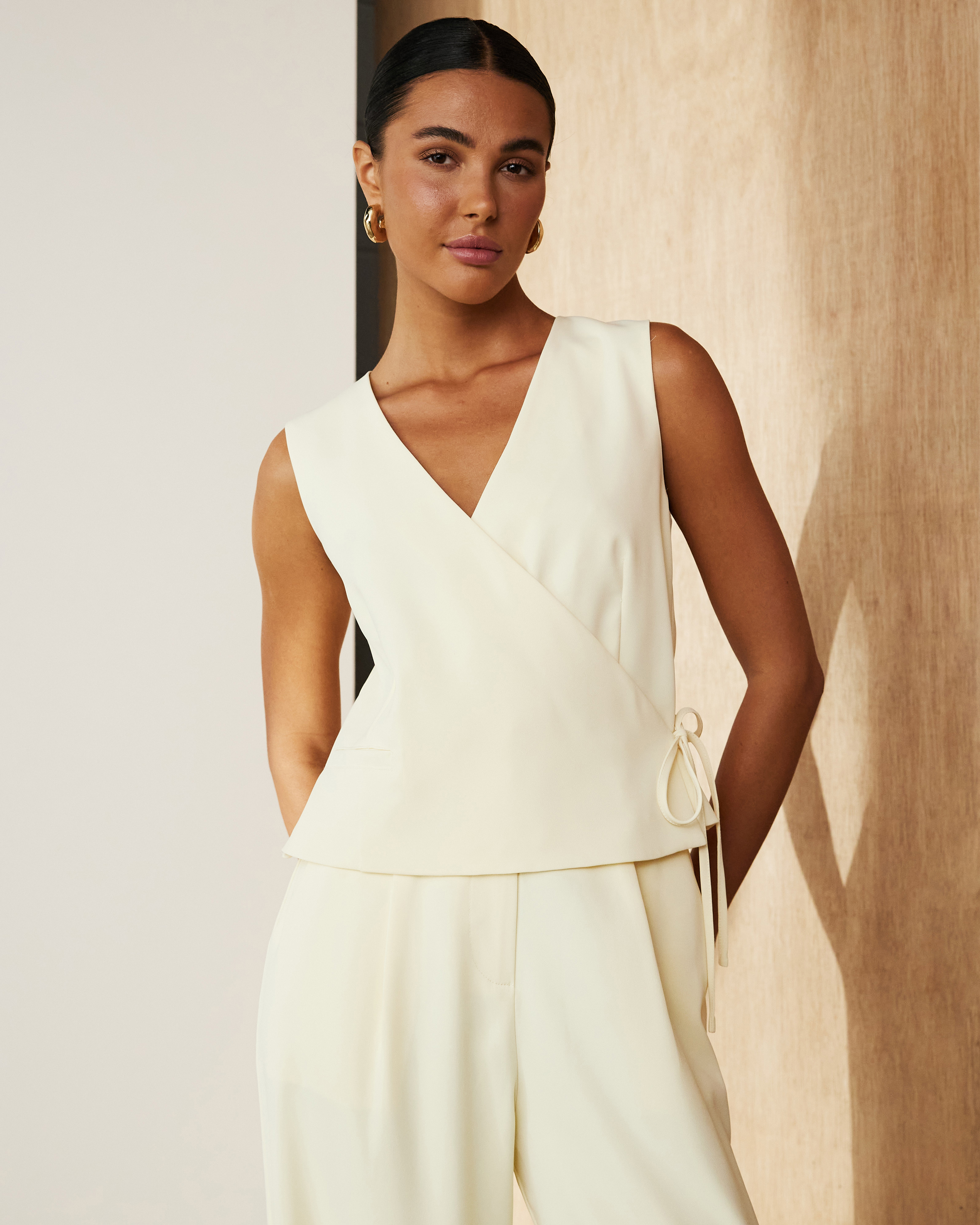 Freida Wrap Vest Top