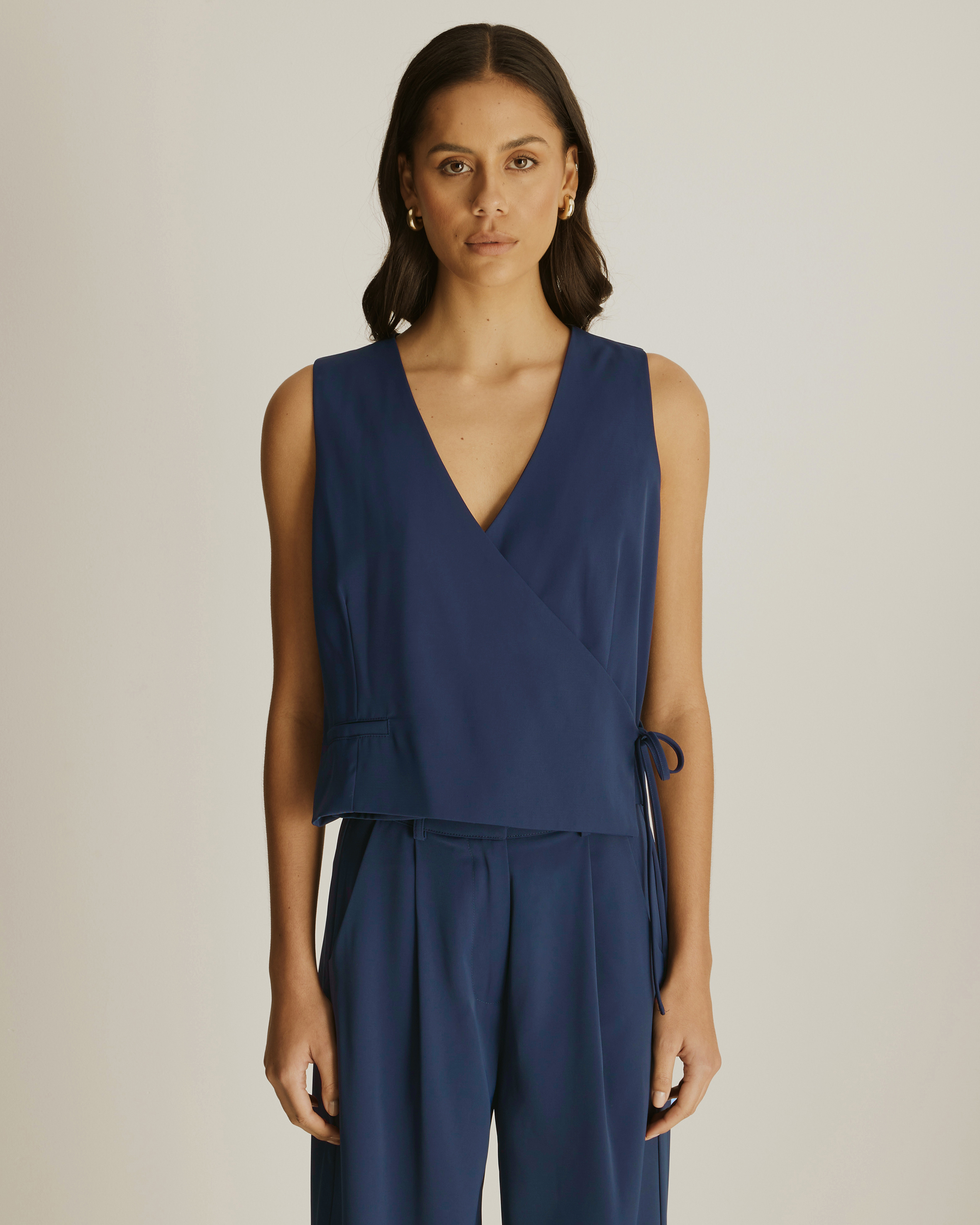 Freida Wrap Vest Top