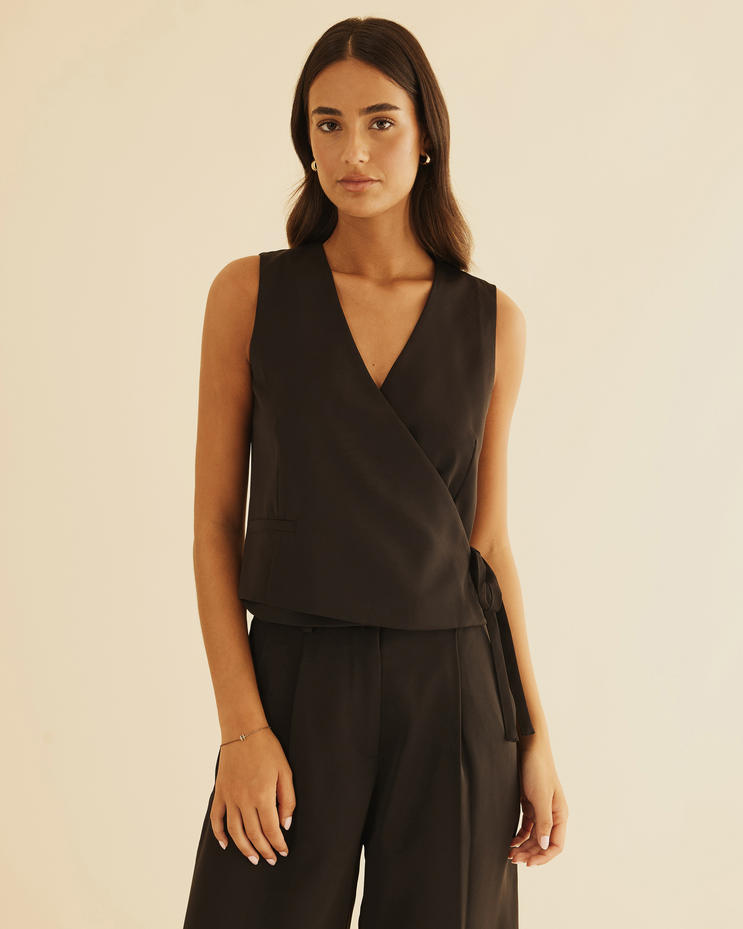 Freida Wrap Vest Top
