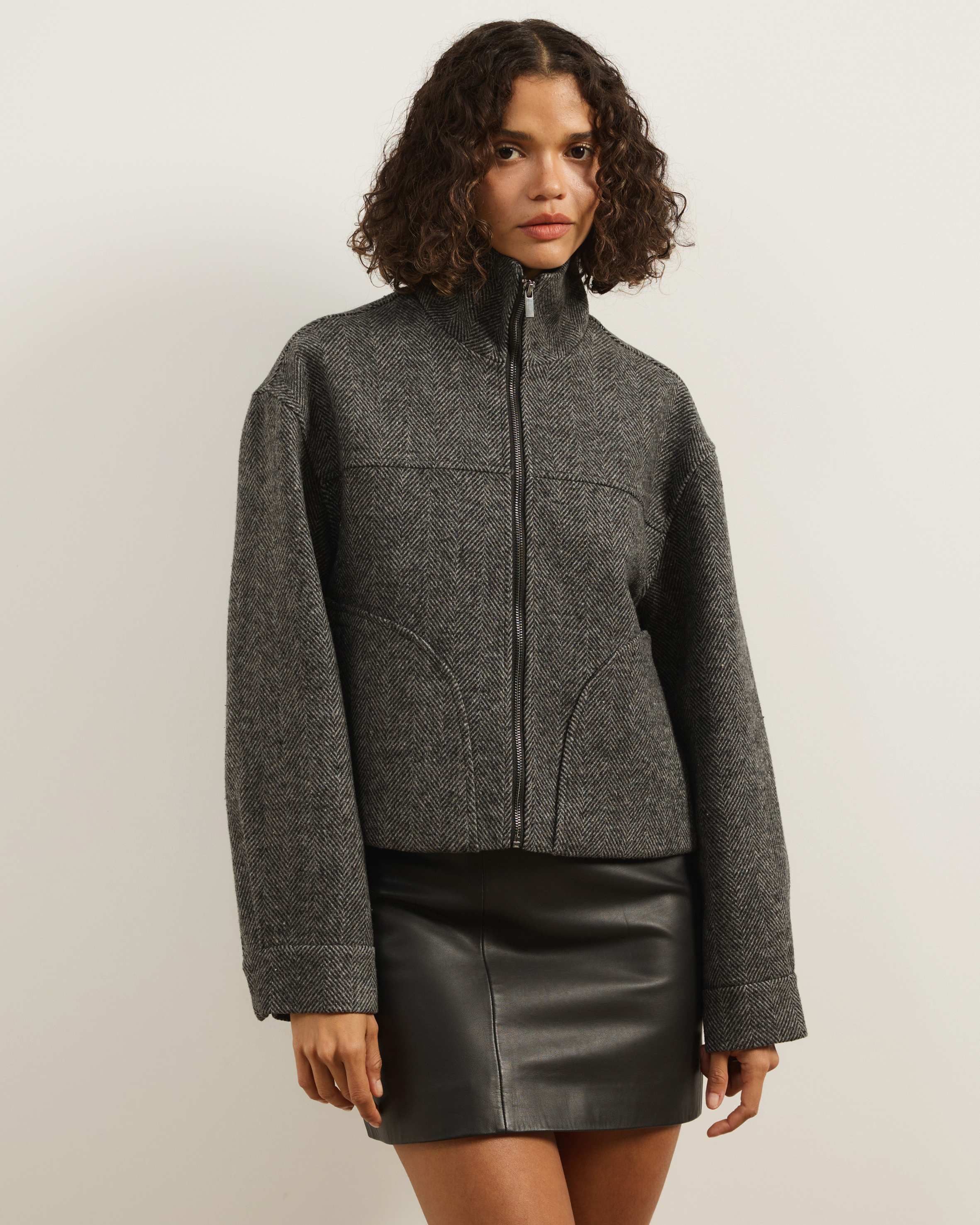 Iris Wool Blend Bomber