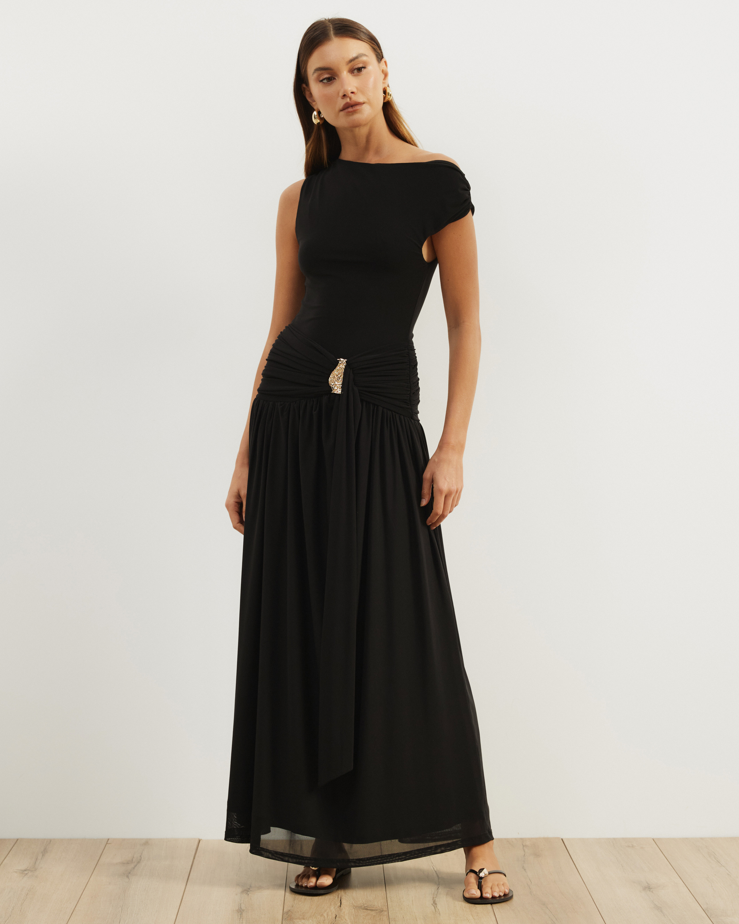 Helena Mesh Maxi Dress