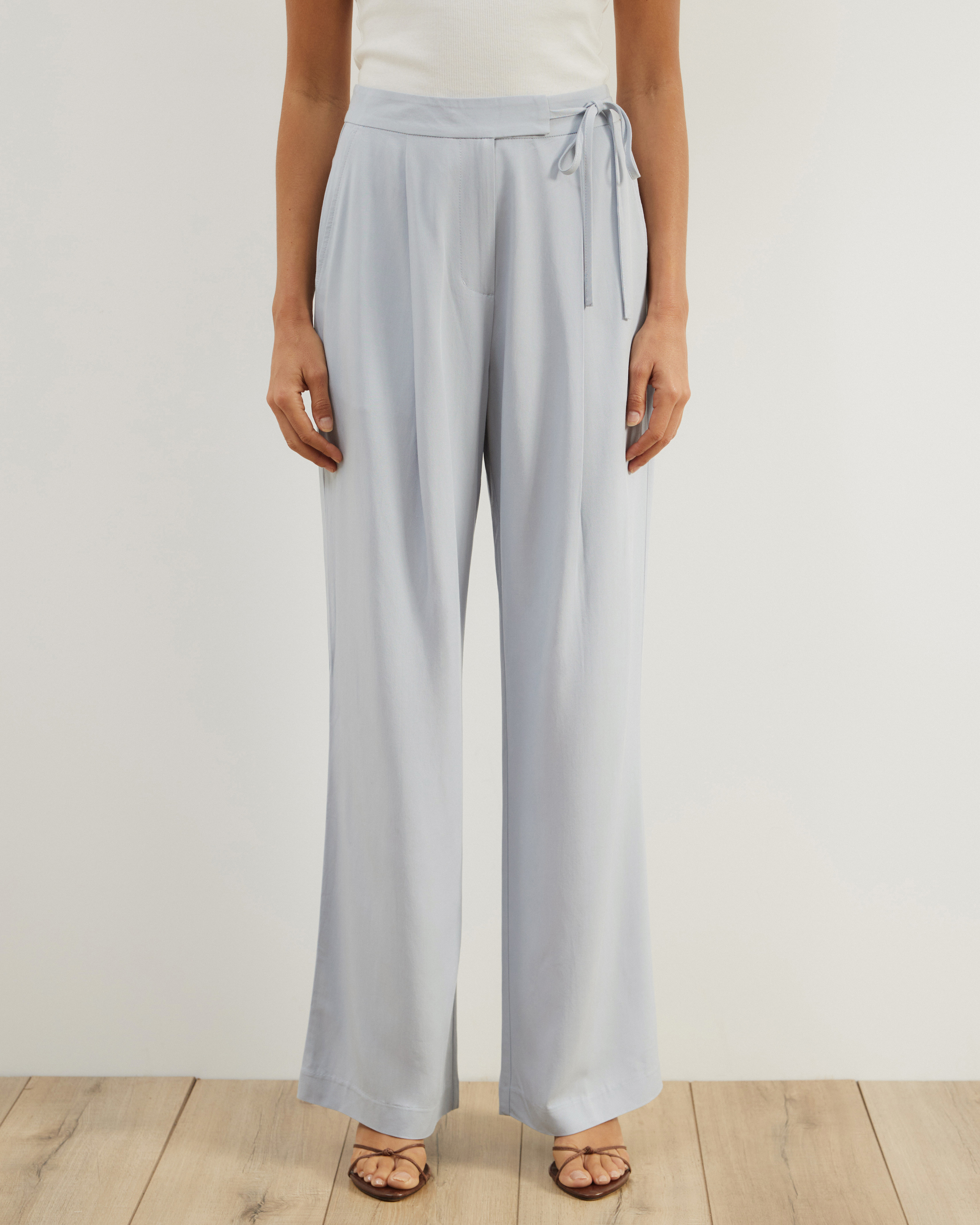 Erin Tie Pleated Pants