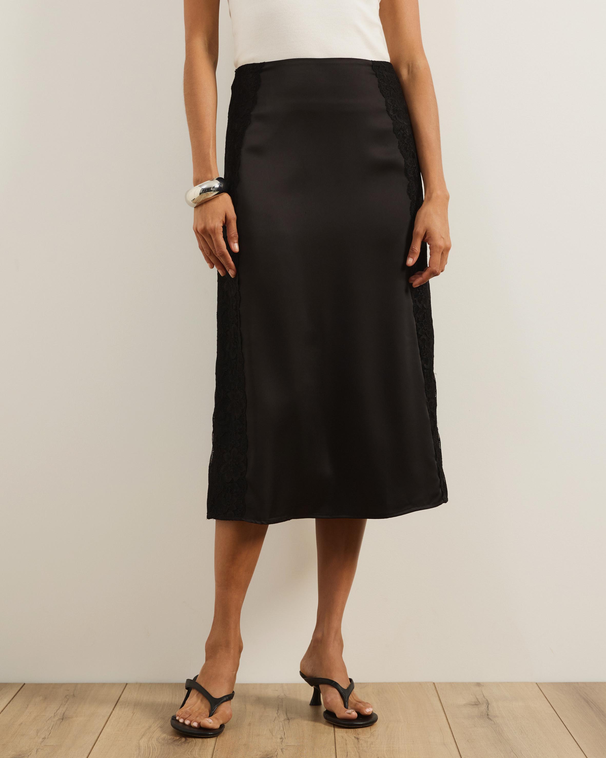 Molly Pleated Midi Skirt