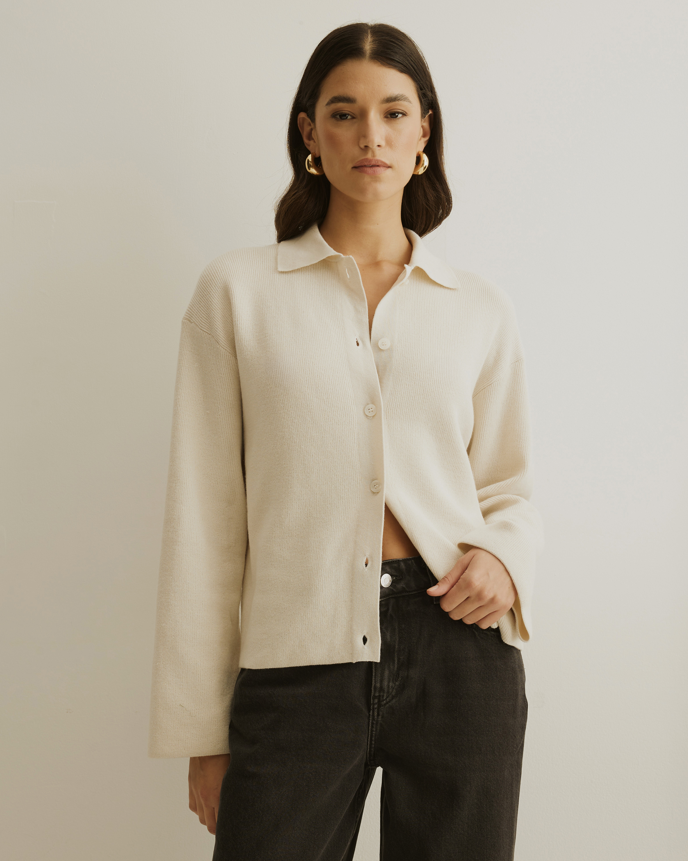 Jay Relaxed Rib Cardigan