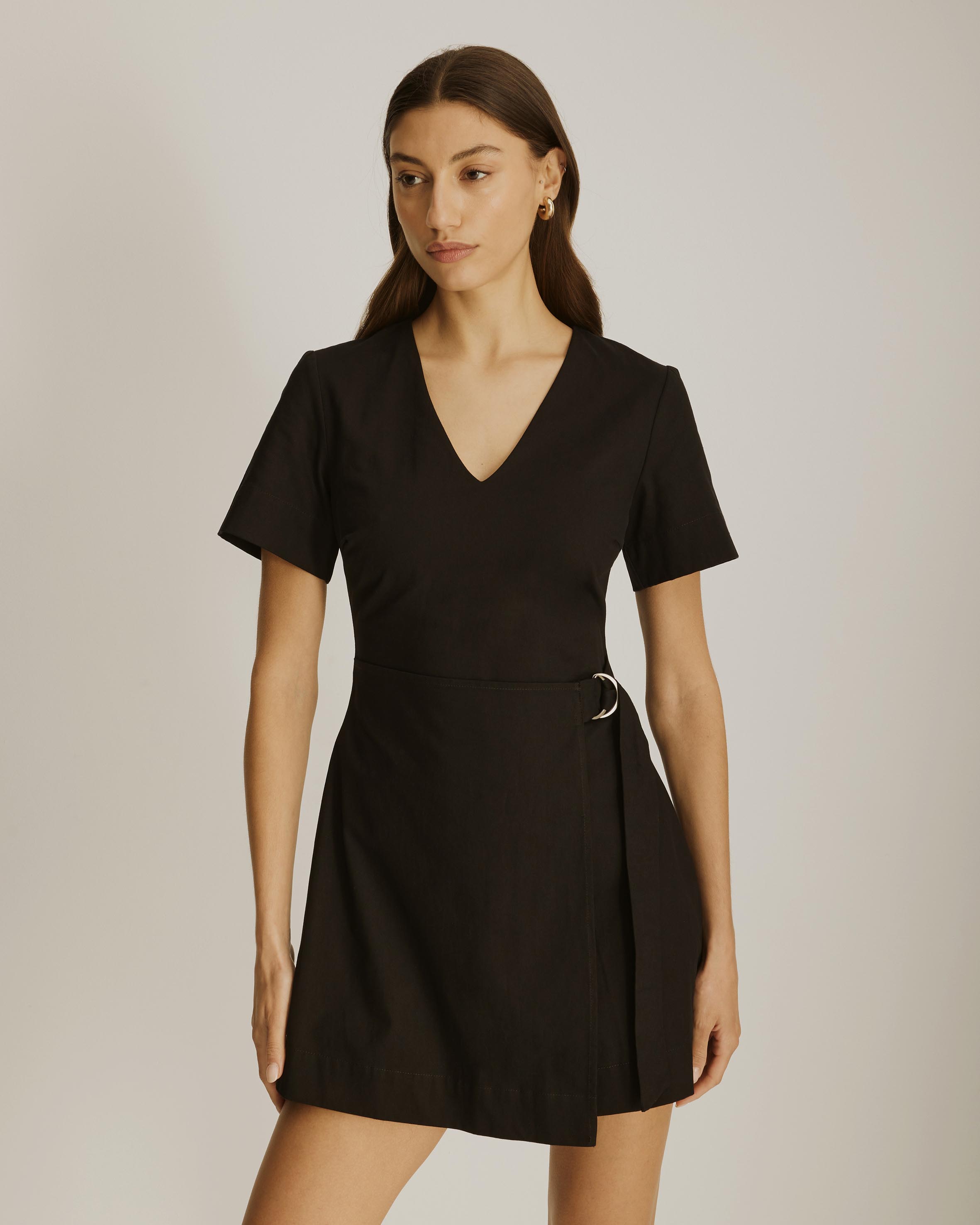 Ellie Cotton Twill Mini Dress