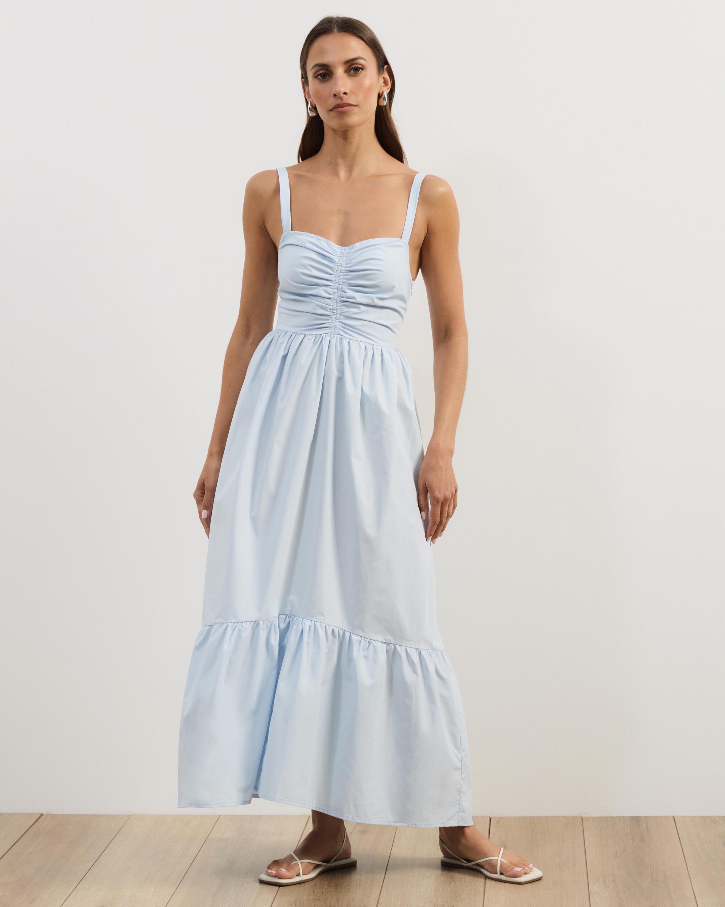 Andy Cotton Poplin Midi Dress