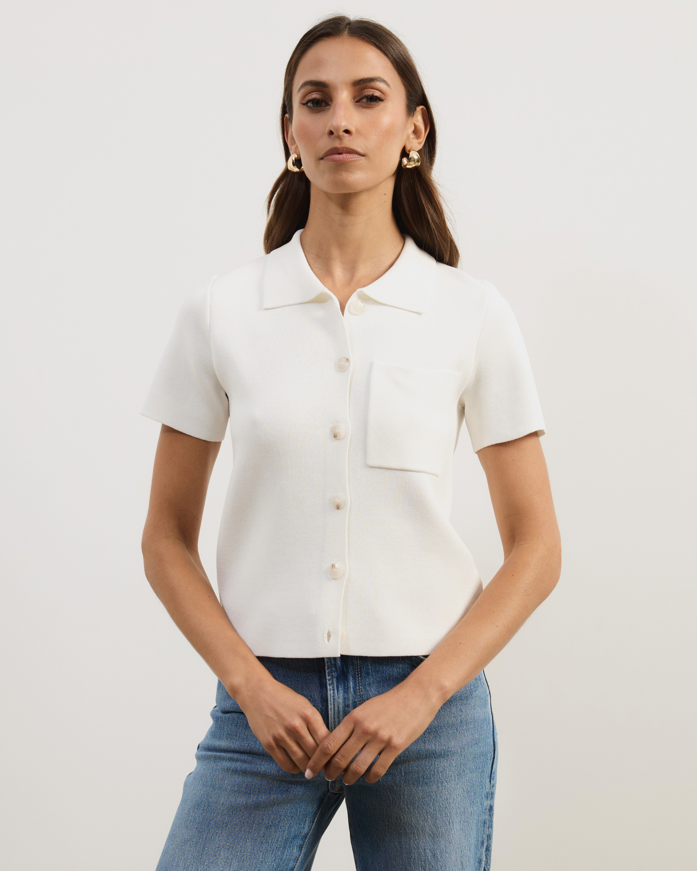 Sana Short Sleeve Knit Cardigan