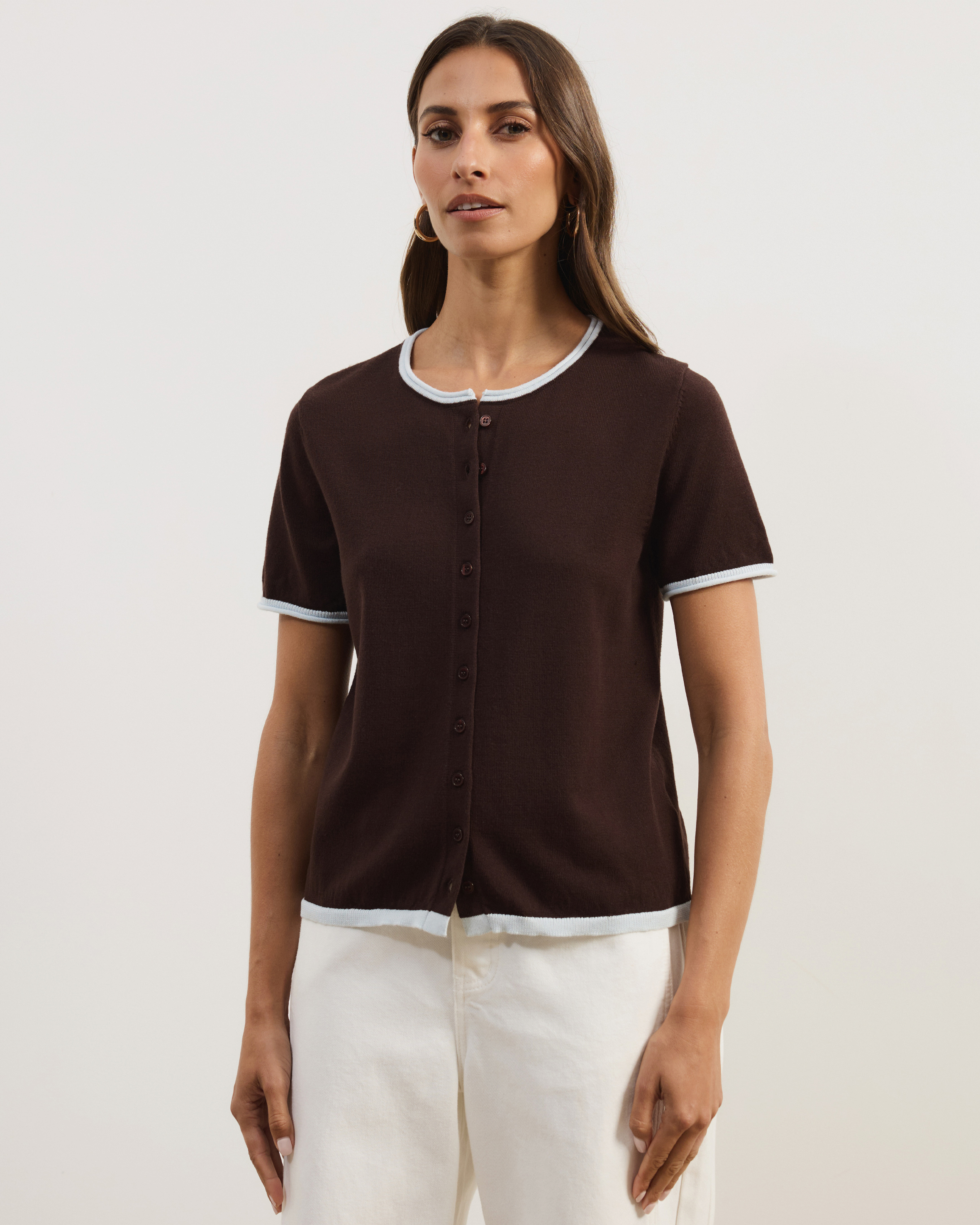Brit Fine Knit SS Top