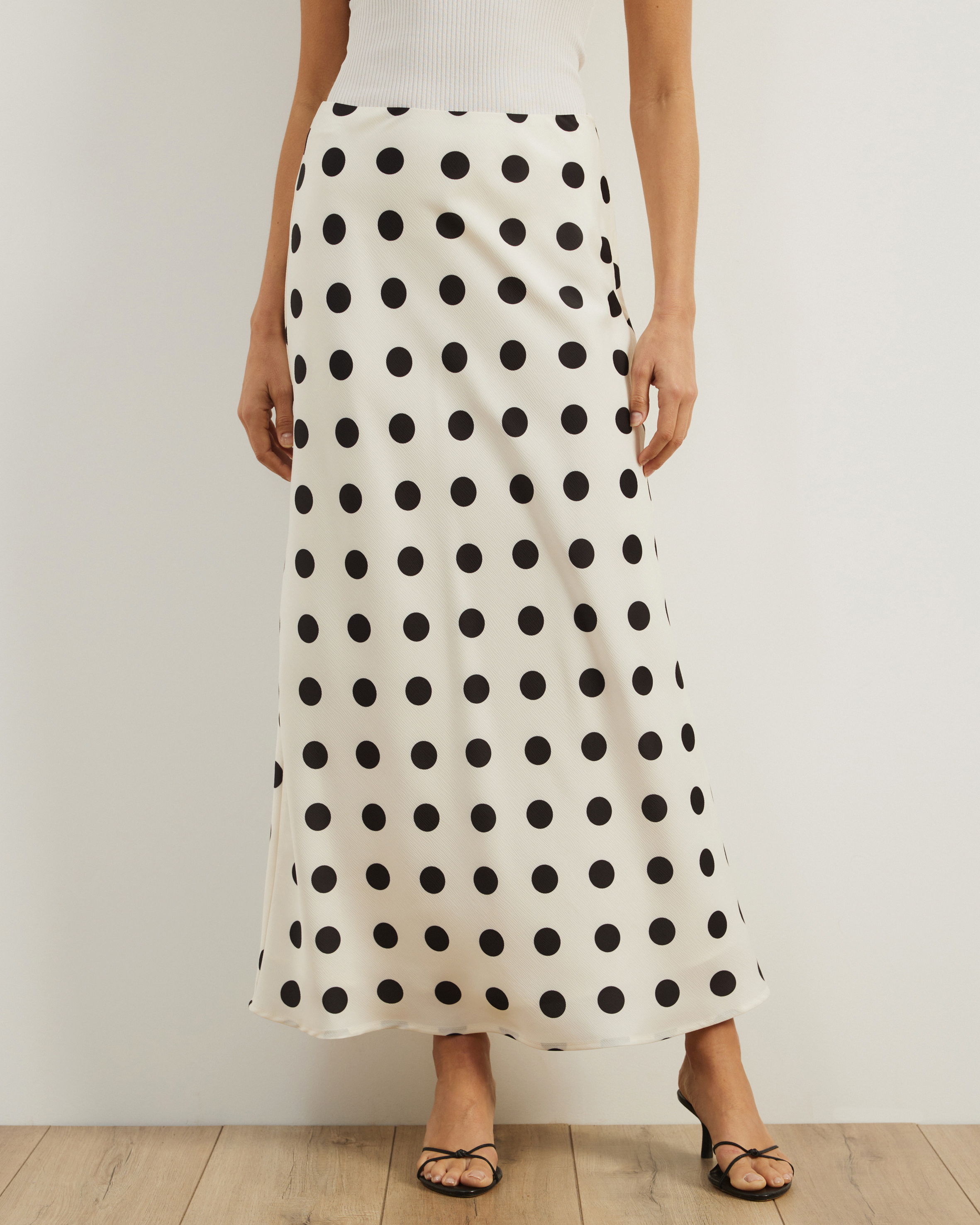 Felicity Polka Dot Maxi Skirt