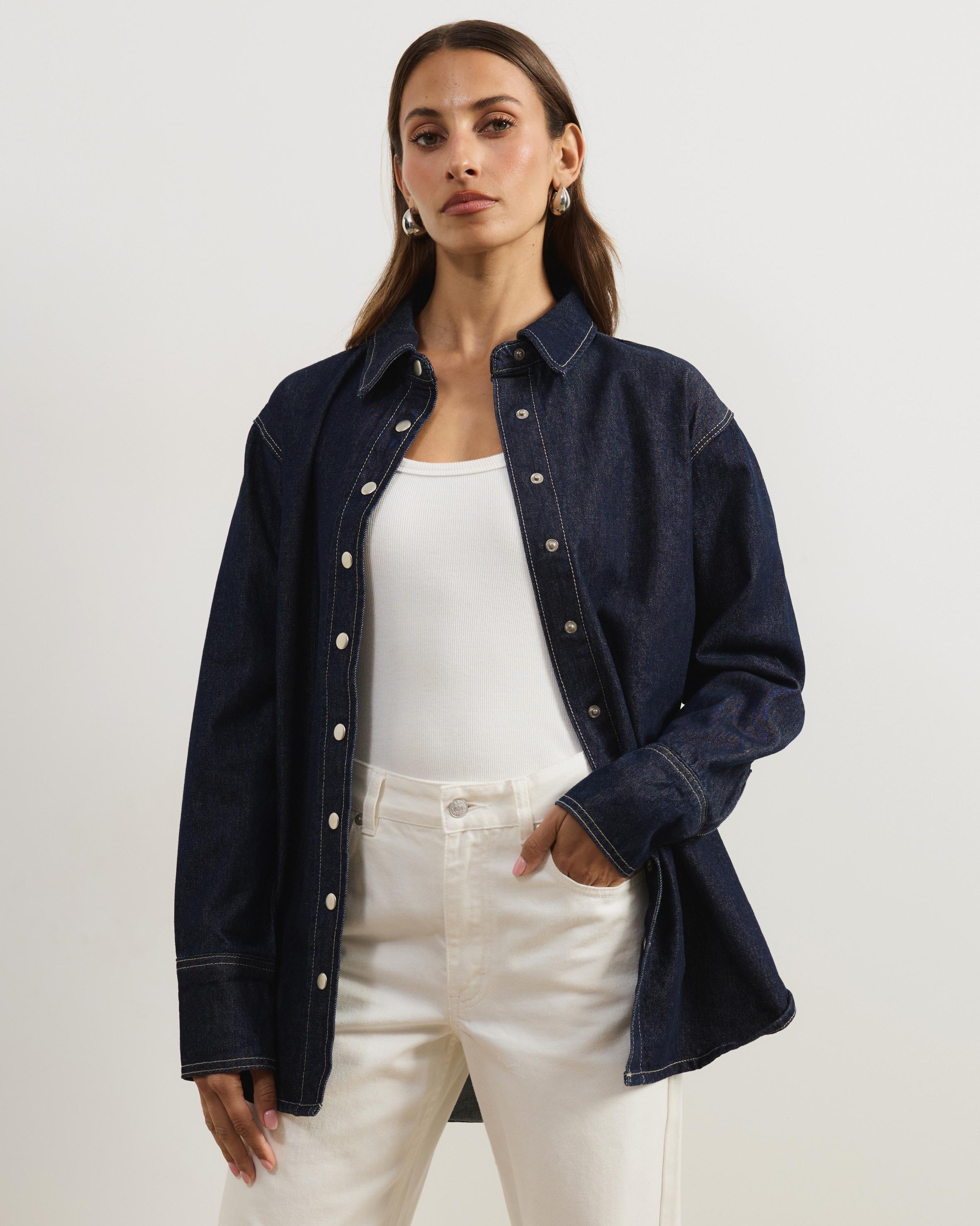 Romy Oversized Denim Shirt