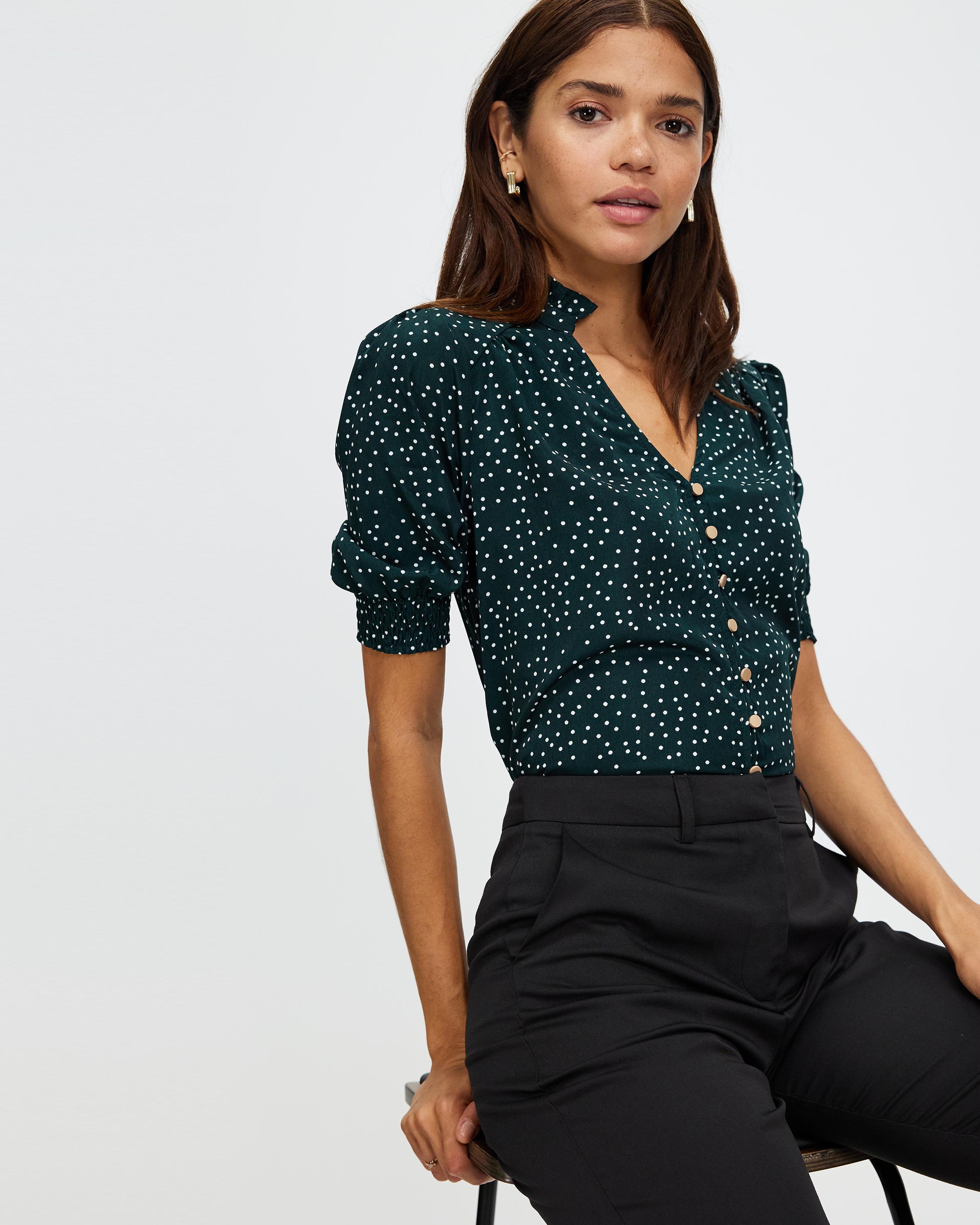 Brodie Puff Sleeve Blouse