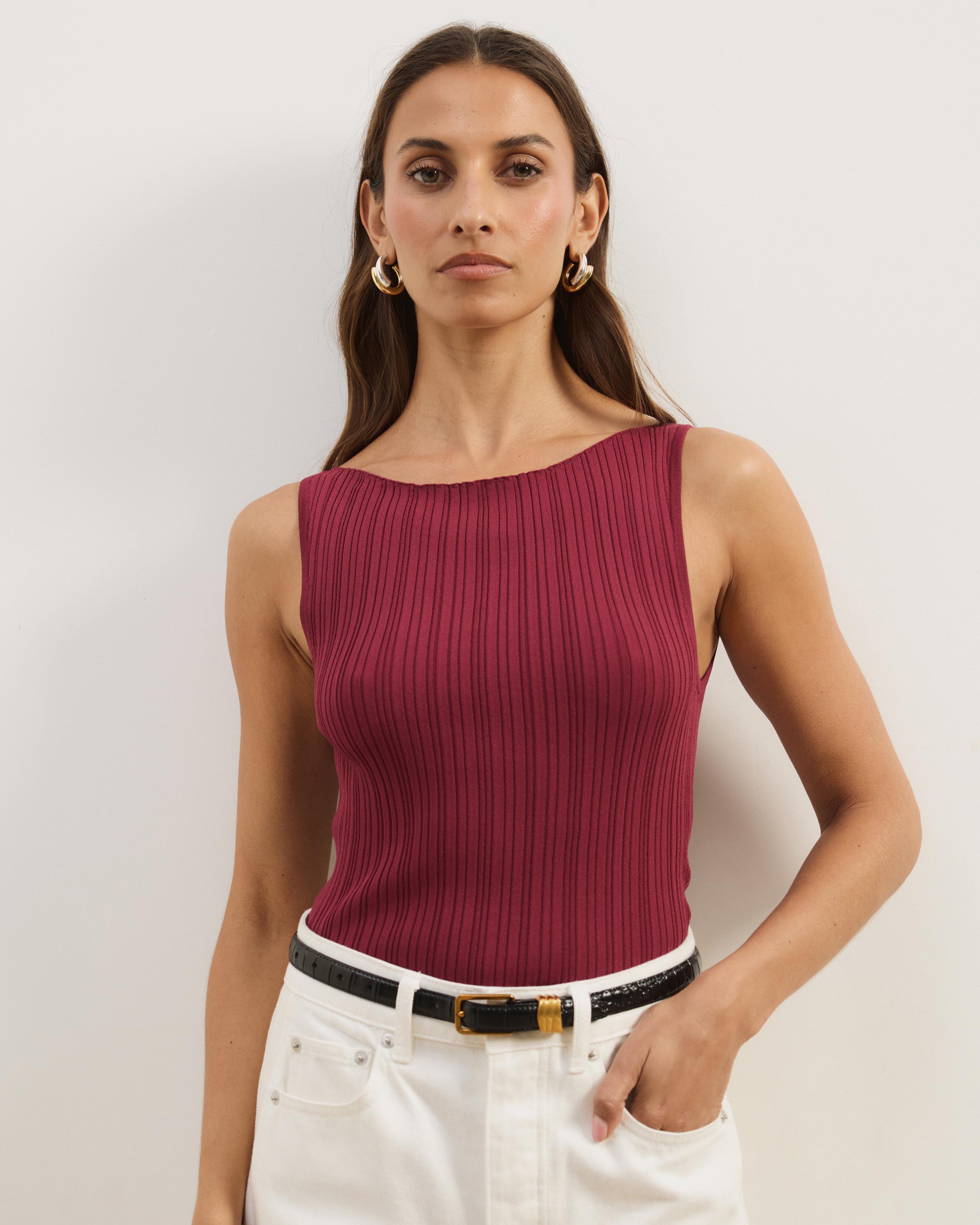Arna Sleeveless Knitted Top