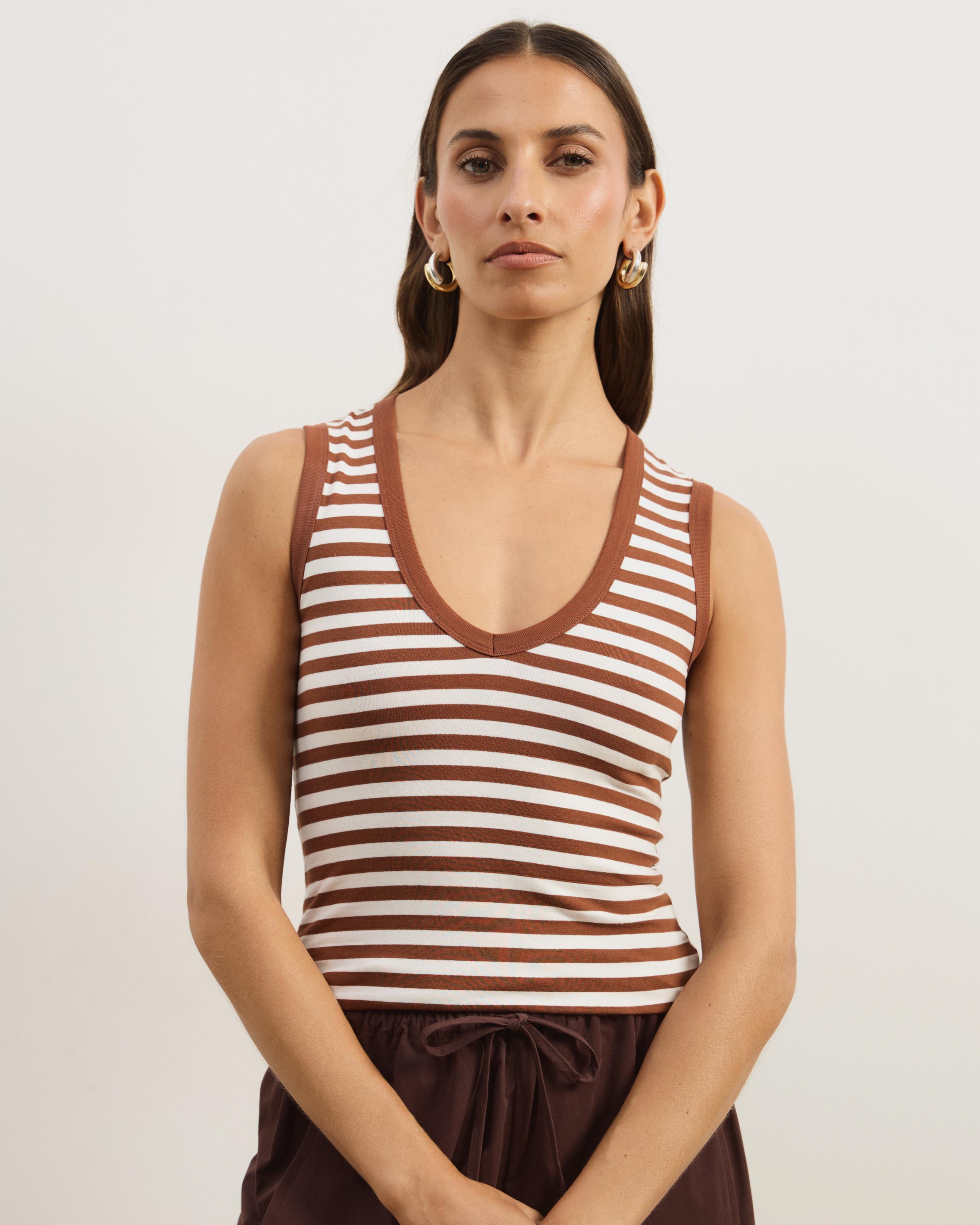 Deep V-Neck Tank Top