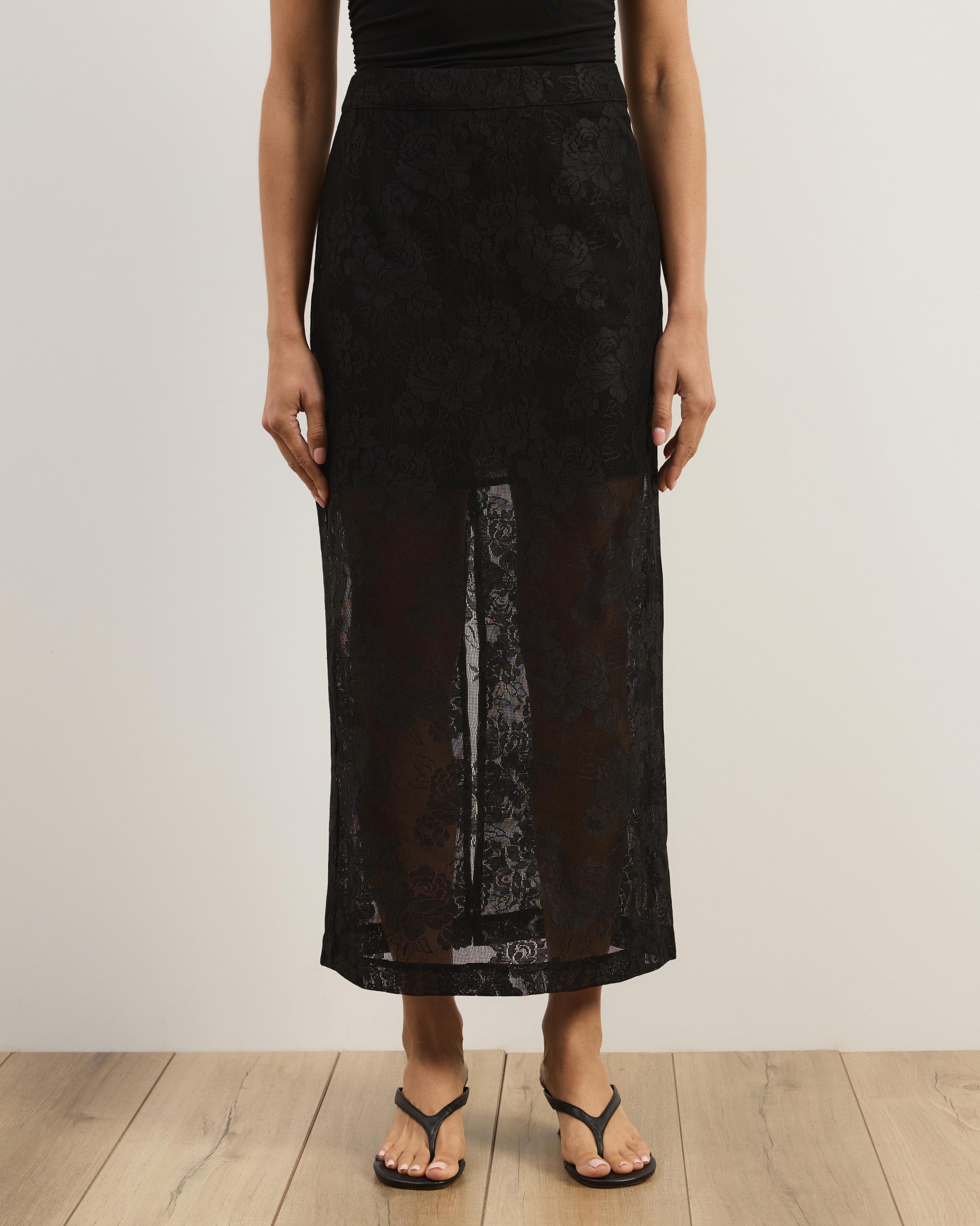 Camille Lace Midi Skirt