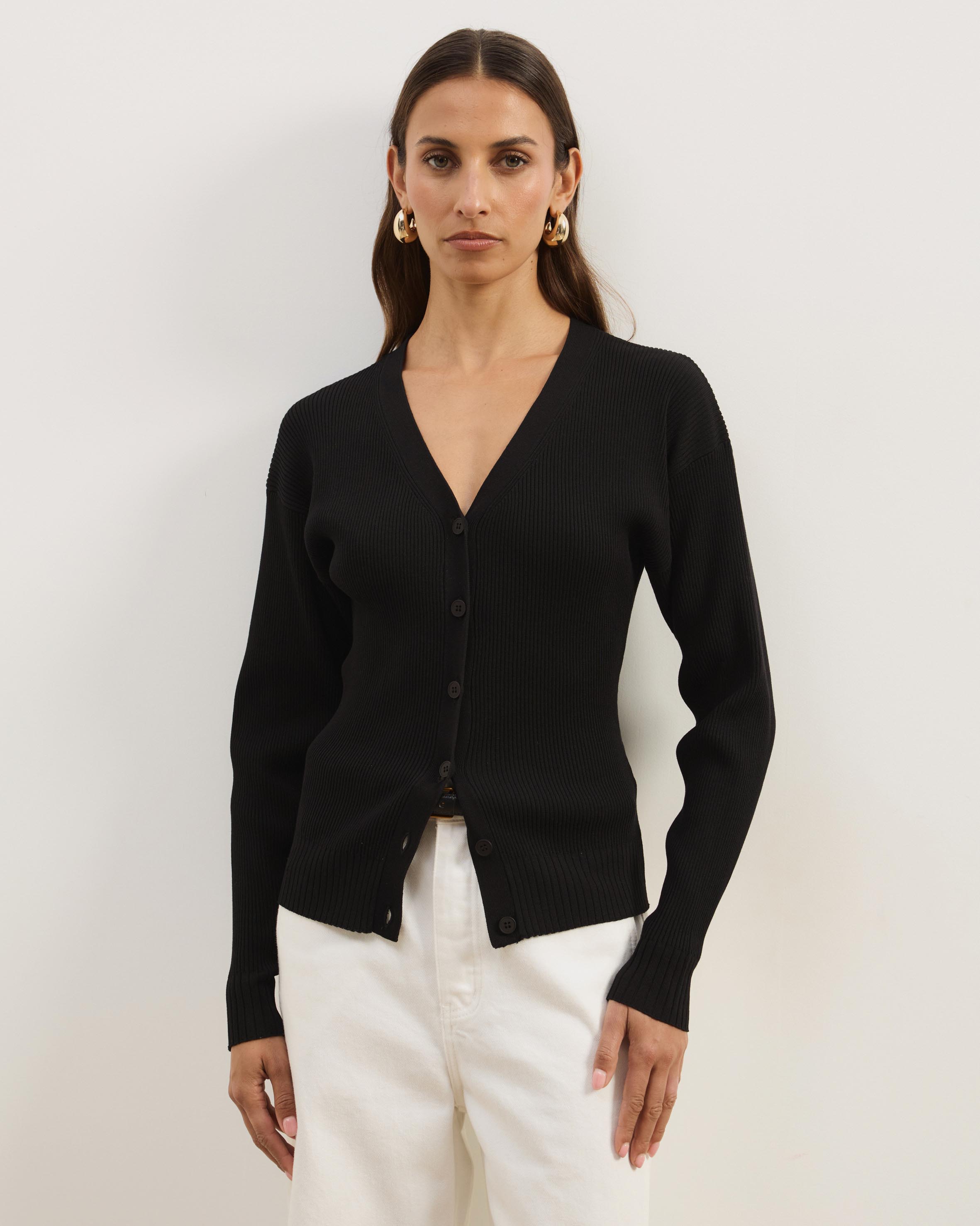 Nyla Button Front Knit Cardigan